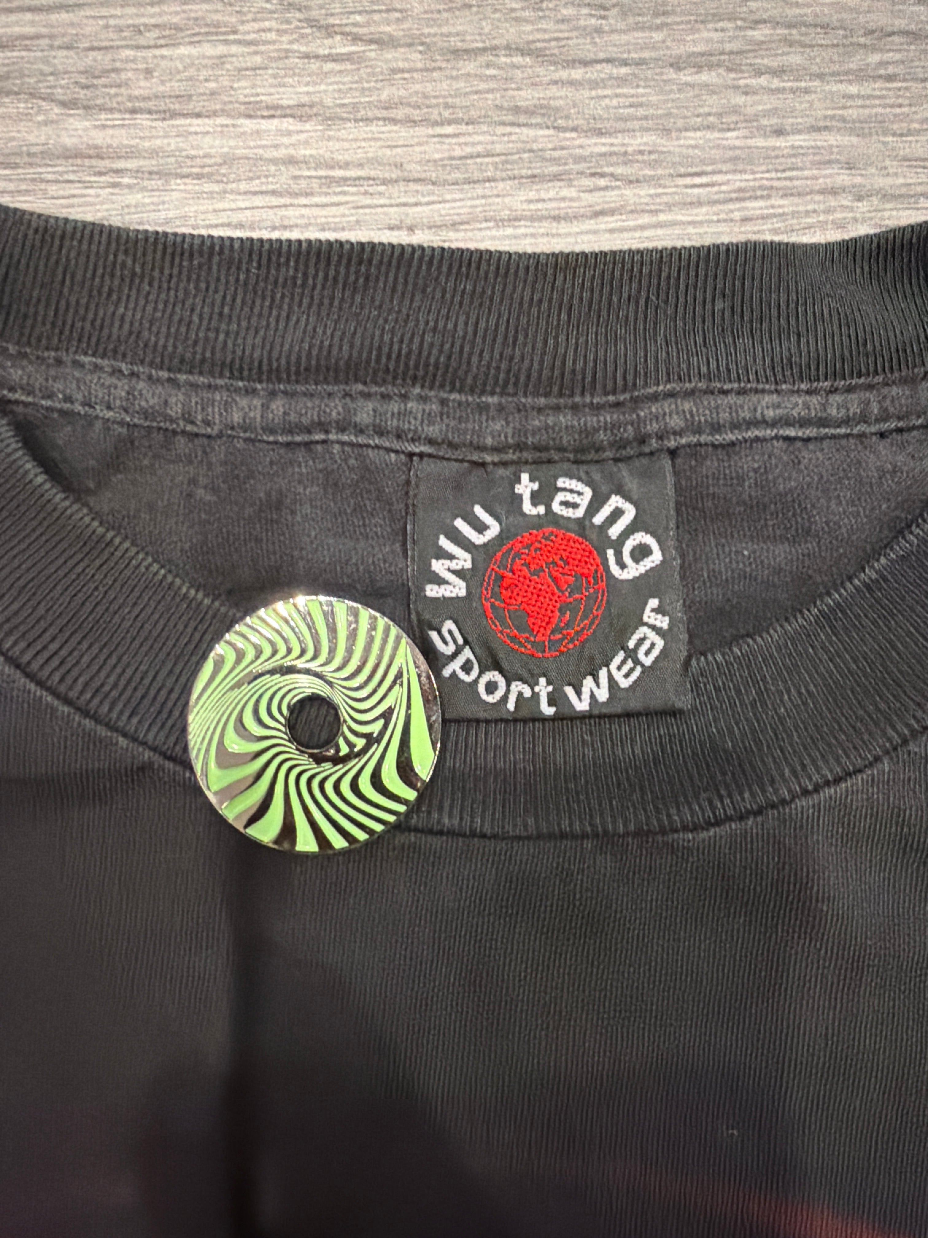 90s Wu Tang Clan Single Stitched Double Sided Black Red T-Shirt Large
