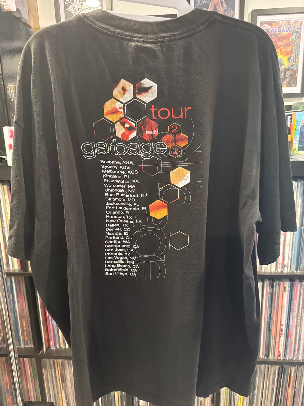 2002 Garbage Shirley Manson Tour T Shirt XL Giant
