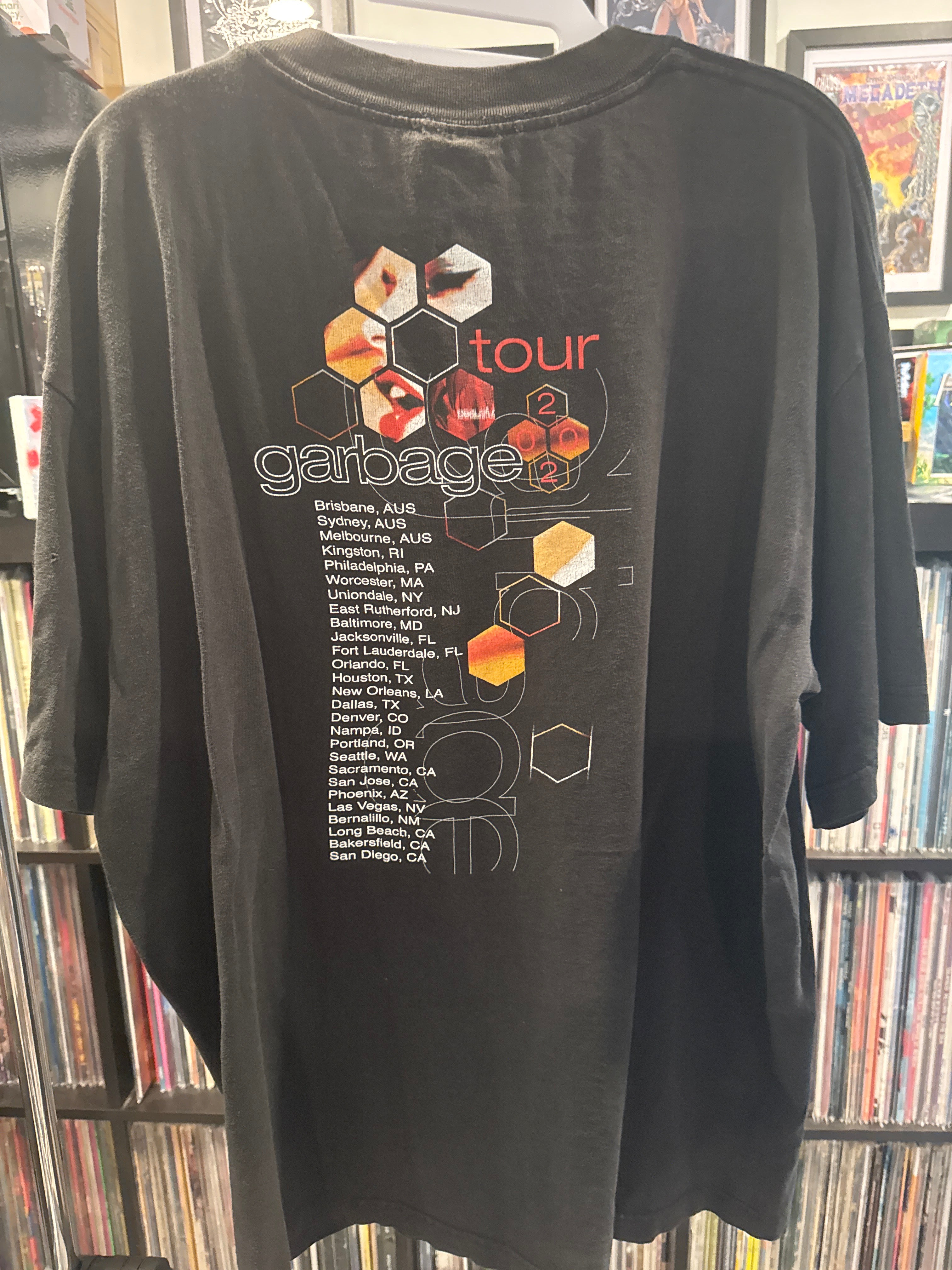 2002 Garbage Shirley Manson Tour T Shirt XL Giant
