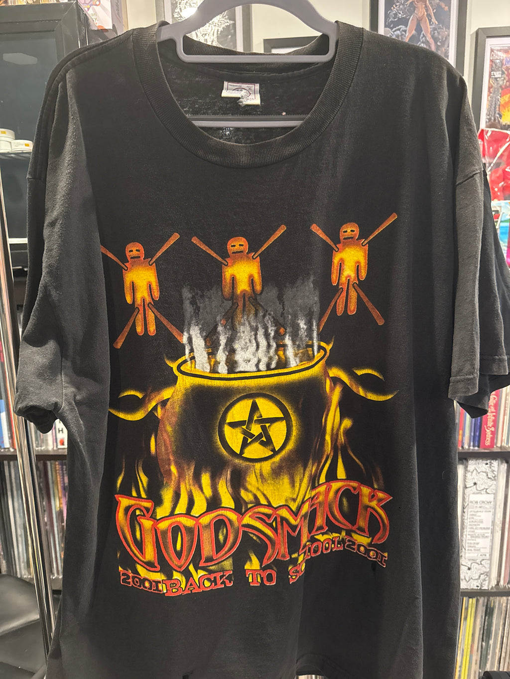 2001 Godsmack Back To School Deftones Cky Puddle of Mudd T Shirt XL