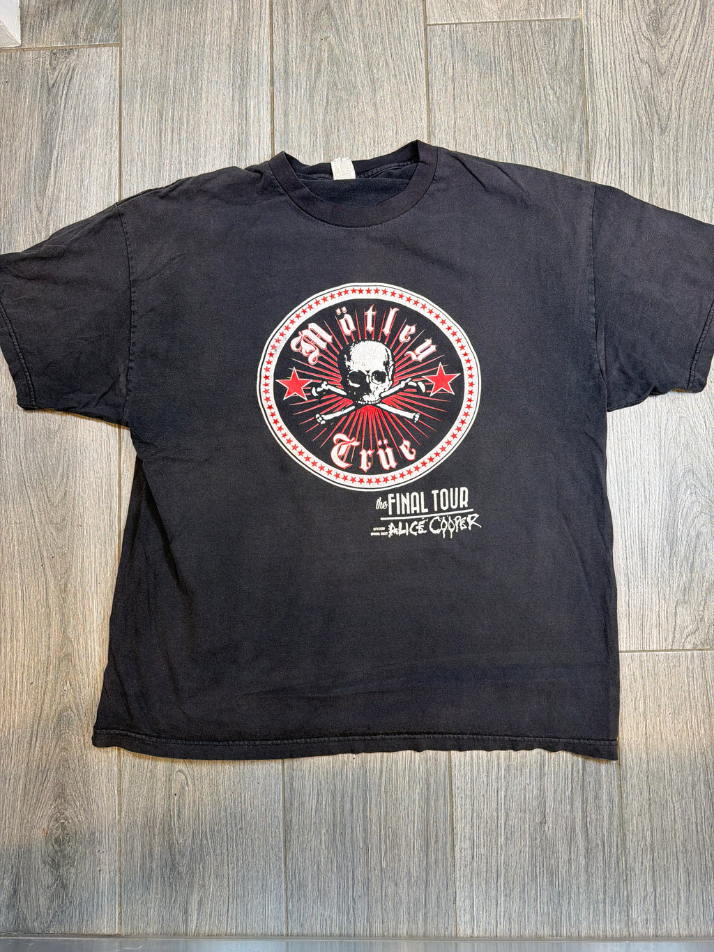 Motley Crue The Final Tour All Bad Things Must End Black T-Shirt 2XL