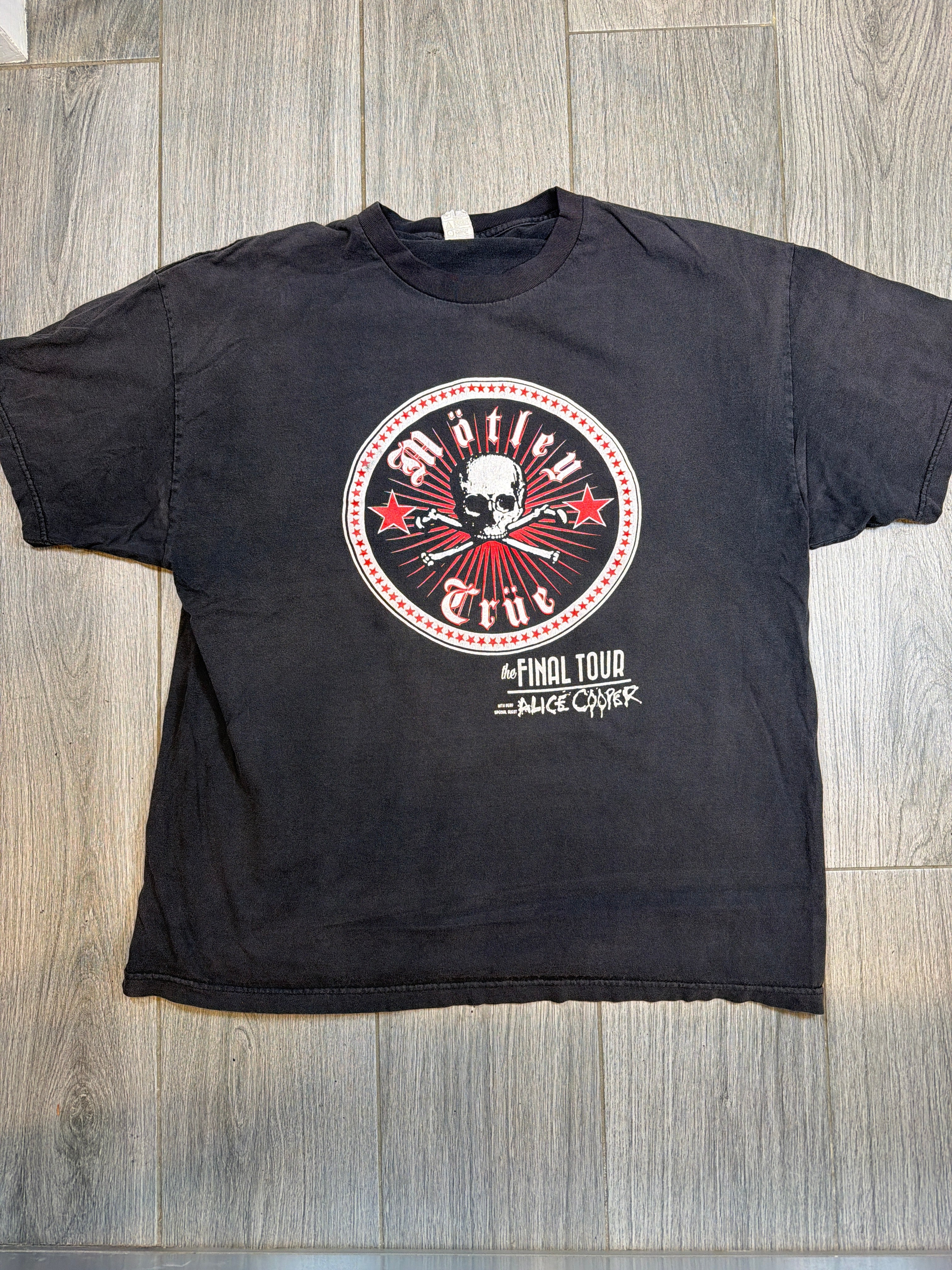 Motley Crue The Final Tour All Bad Things Must End Black T-Shirt 2XL