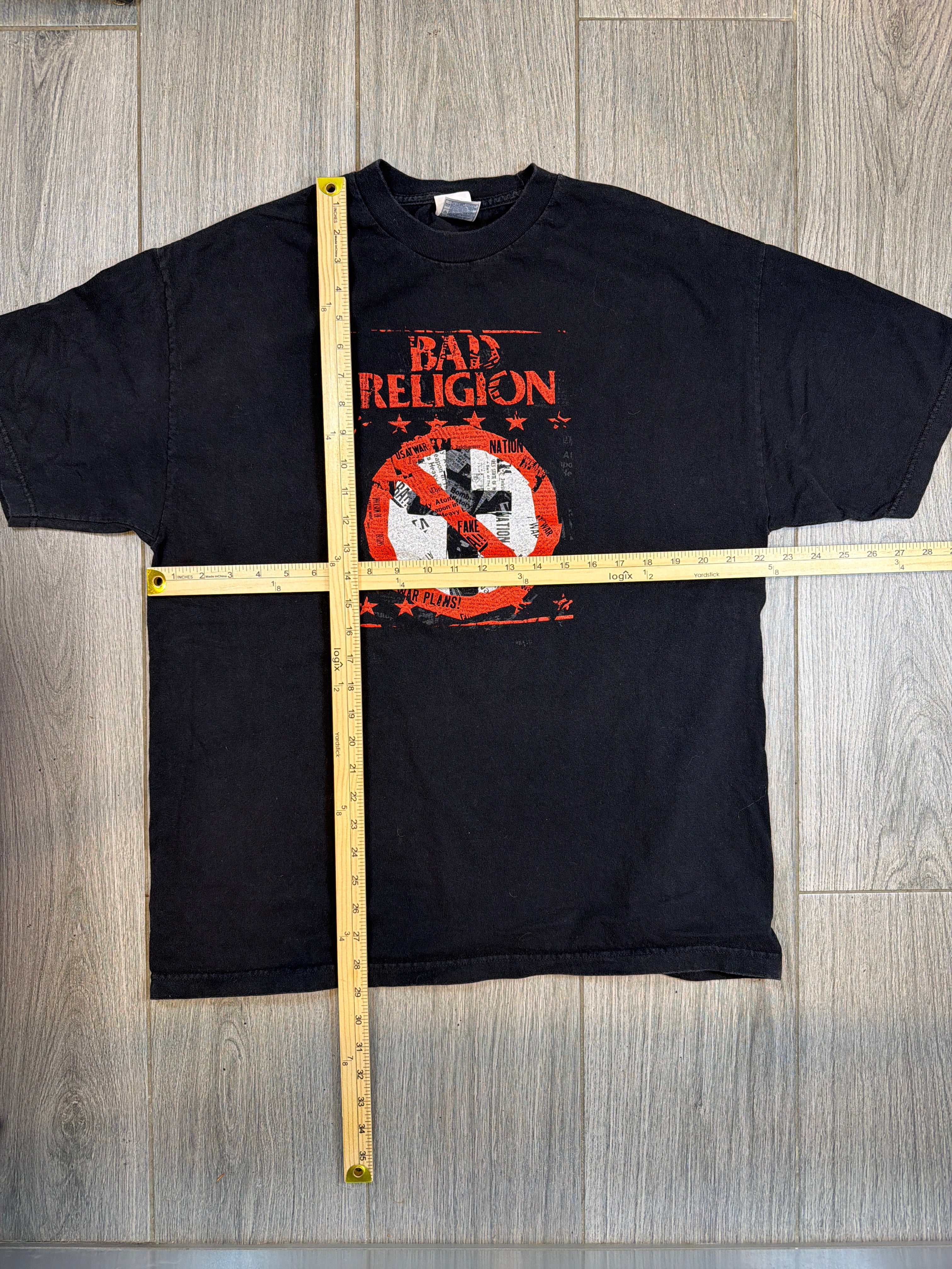 2006 Bad Religion US Invasion Tour Dates Black T-Shirt XL