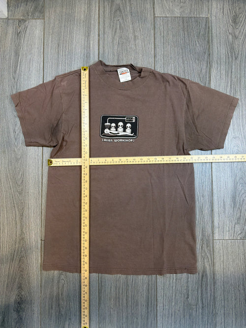 00s Alien Workshop Abduction Exam Room Tultex Brown T-Shirt Large