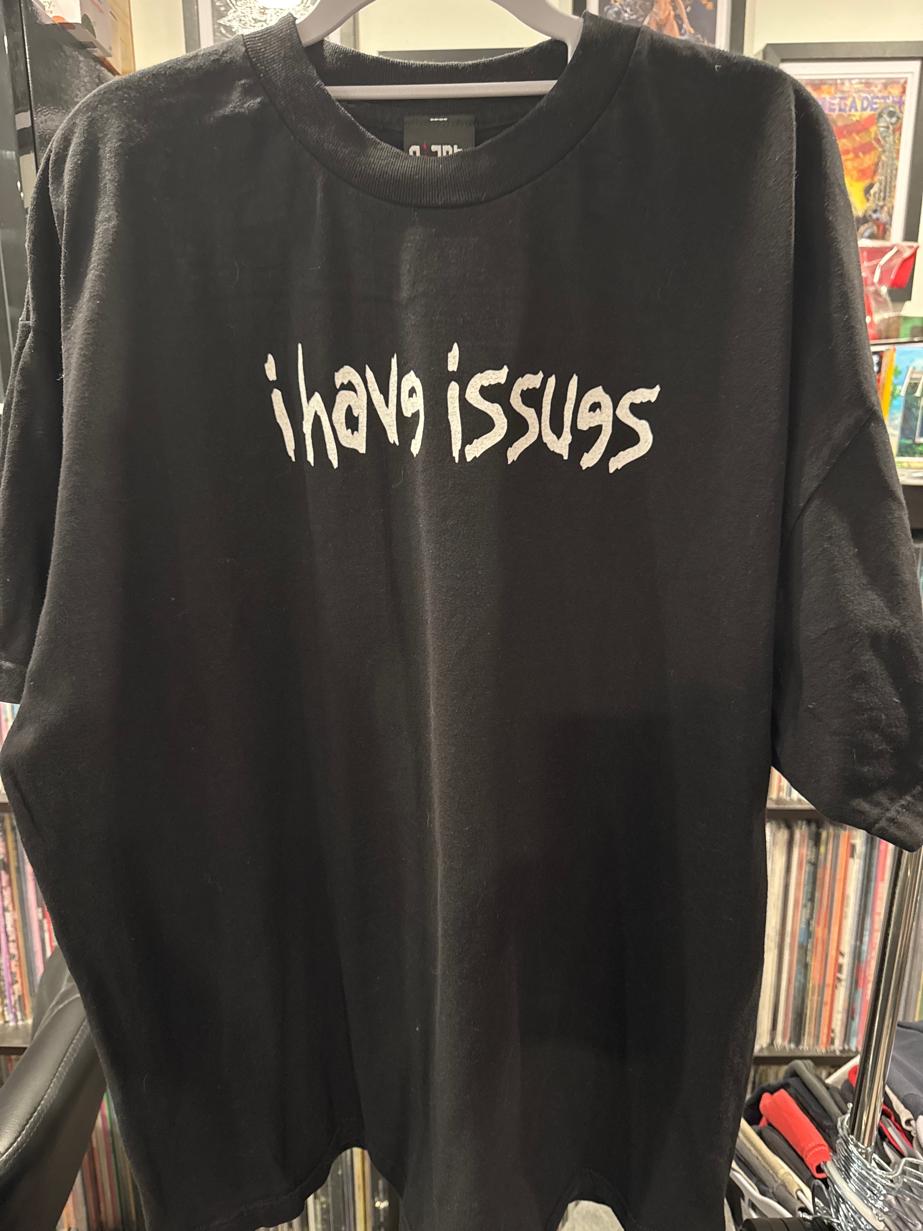 1999 Korn I Have Issues Spellout Black T Shirt Giant XXL