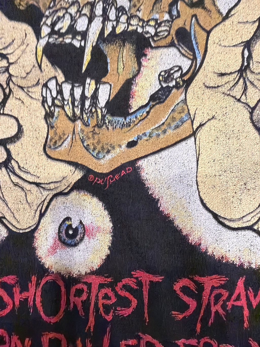 90s Metallica Shortest Straw Vertigo Pushead Spring Ford Black T-Shirt Large