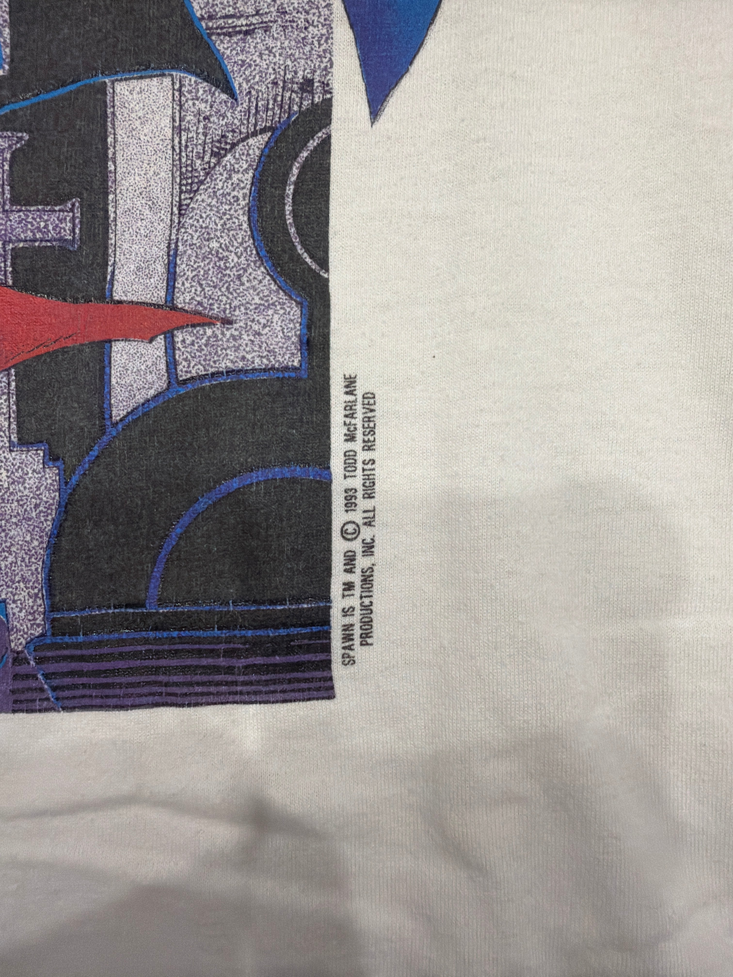 1993 Double Sided Spawn Vintage White T-Shirt XL McFarlane