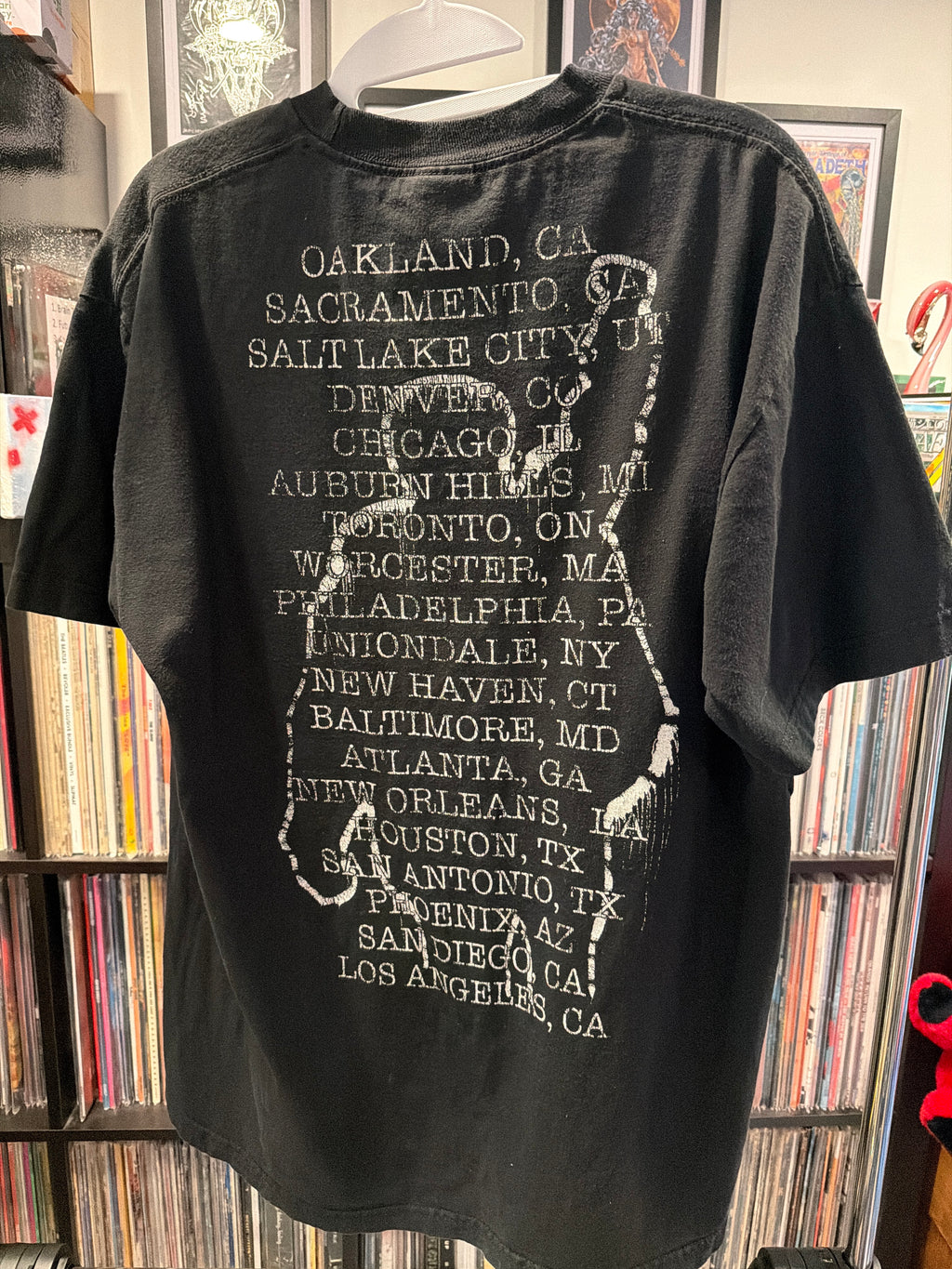 1999 Rage Against The Machine Battle Los Angeles Tour L Black T Shirt