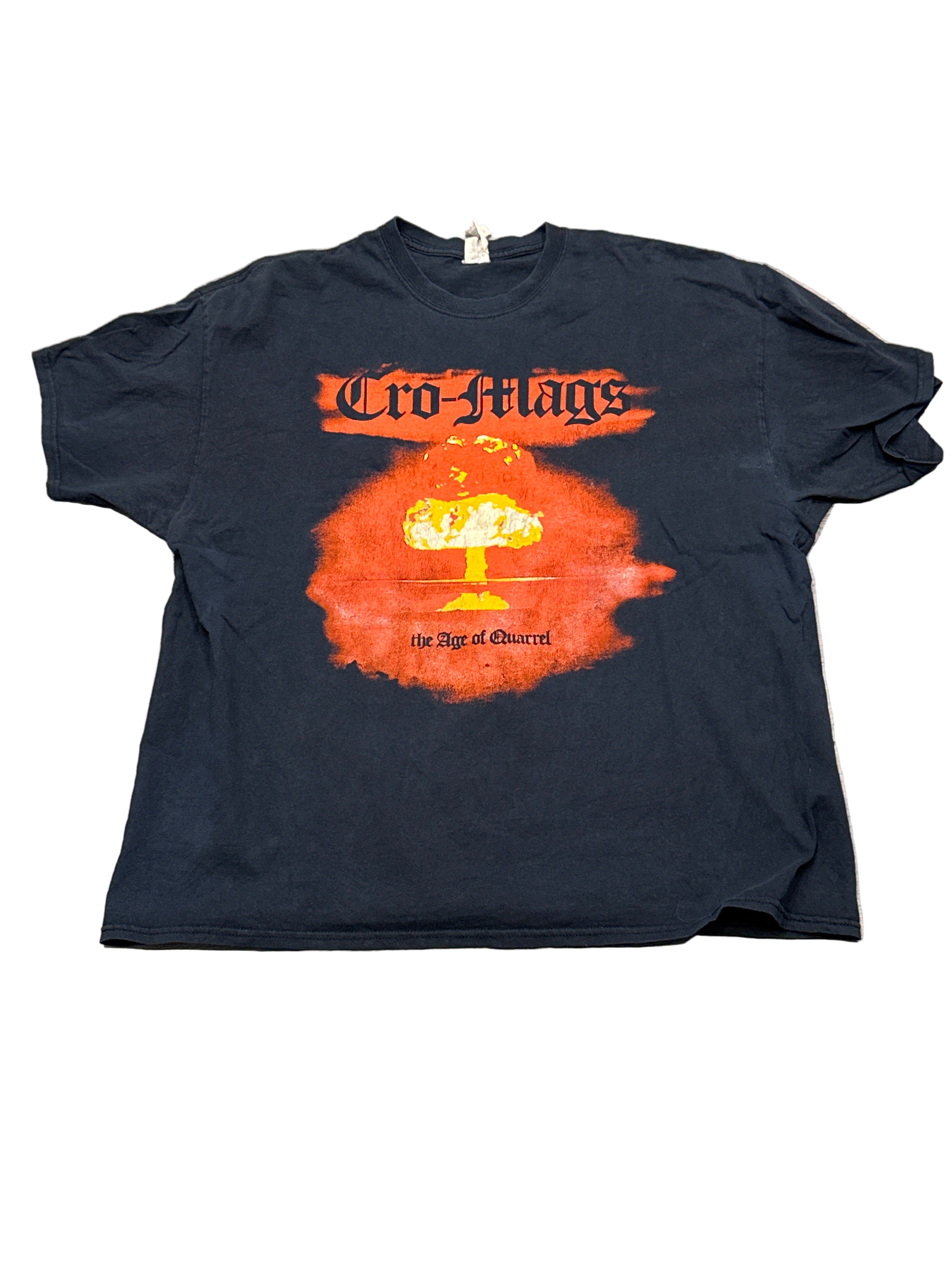 2016 Cro Mags Age of Quarrel Hardcore Punk Black T-Shirt 2XL