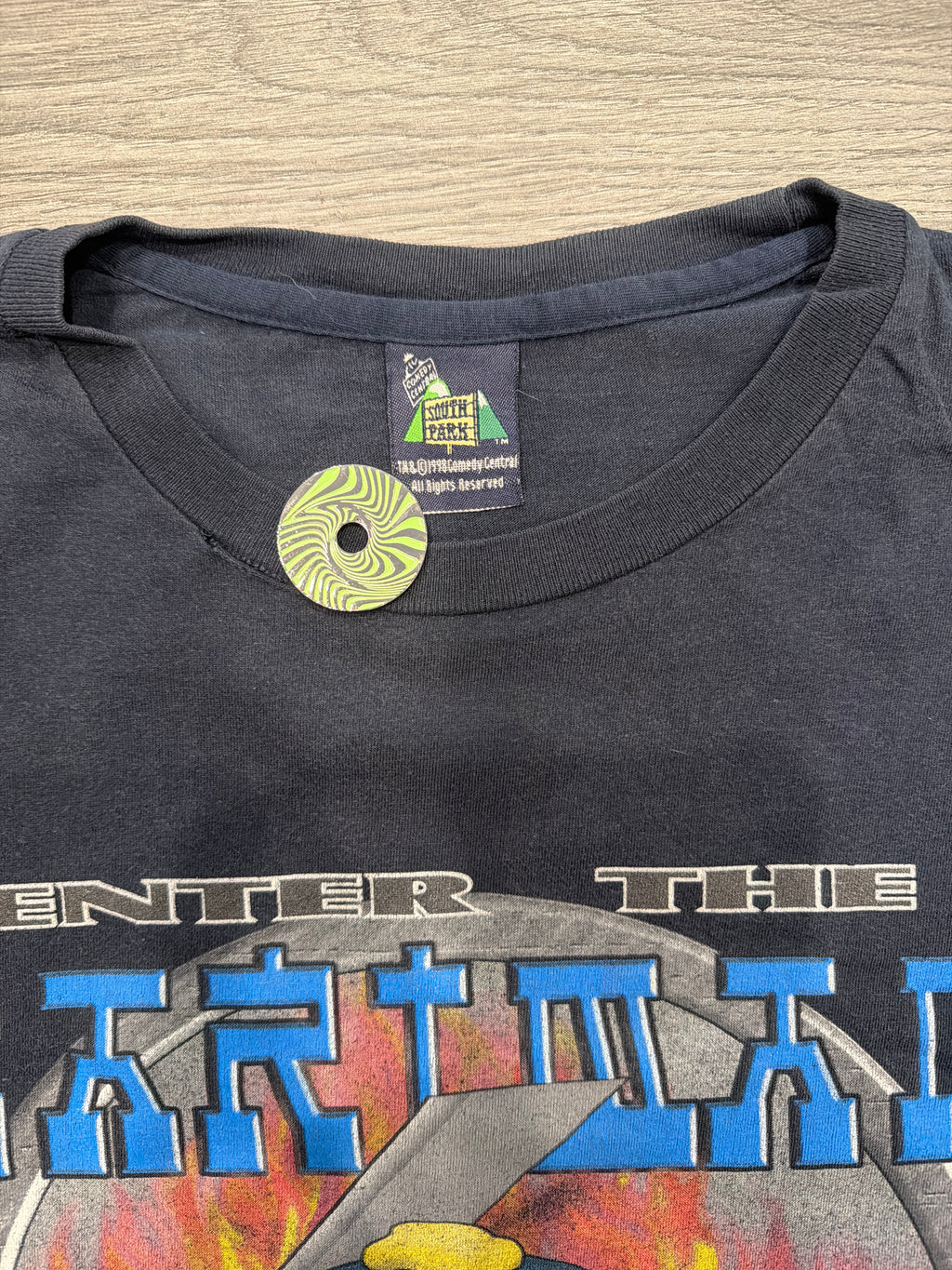 00s South Park Cartman Enter The Cartman Dragon Parody Blue XL T-Shirt