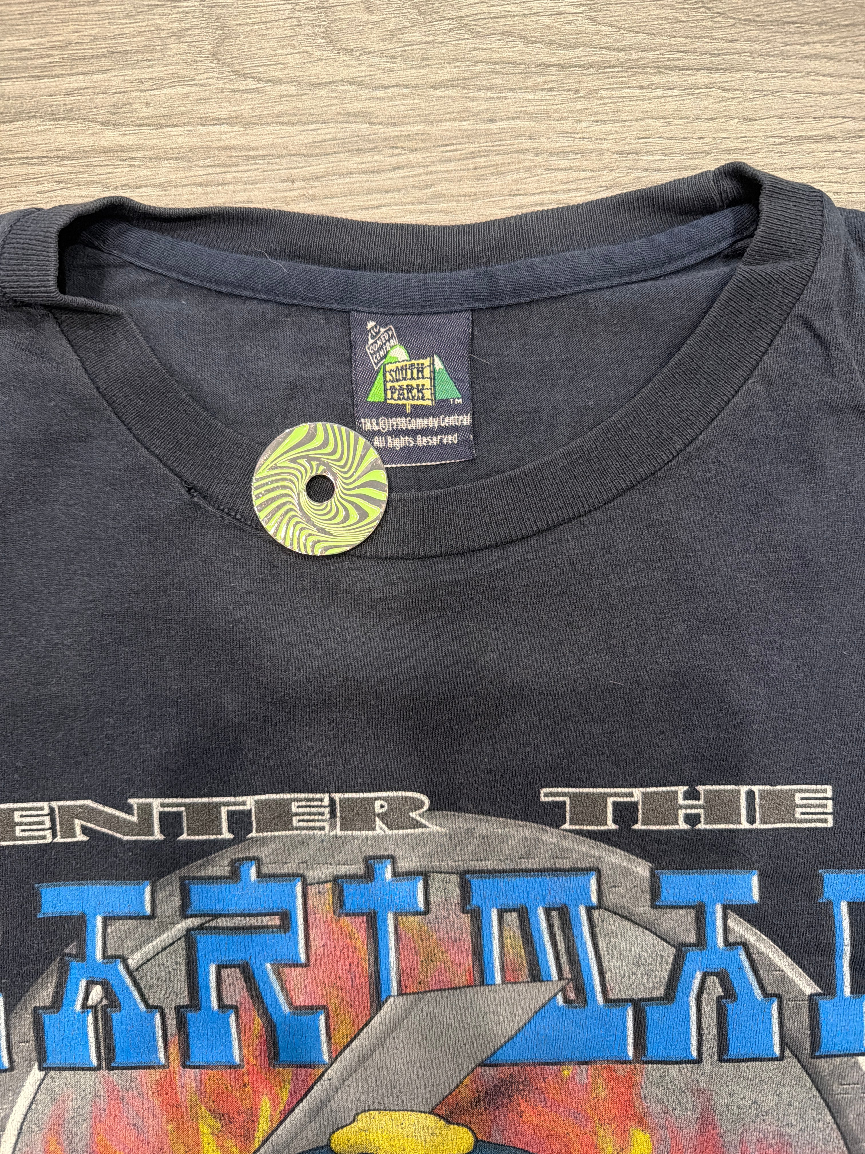 00s South Park Cartman Enter The Cartman Dragon Parody Blue XL T-Shirt