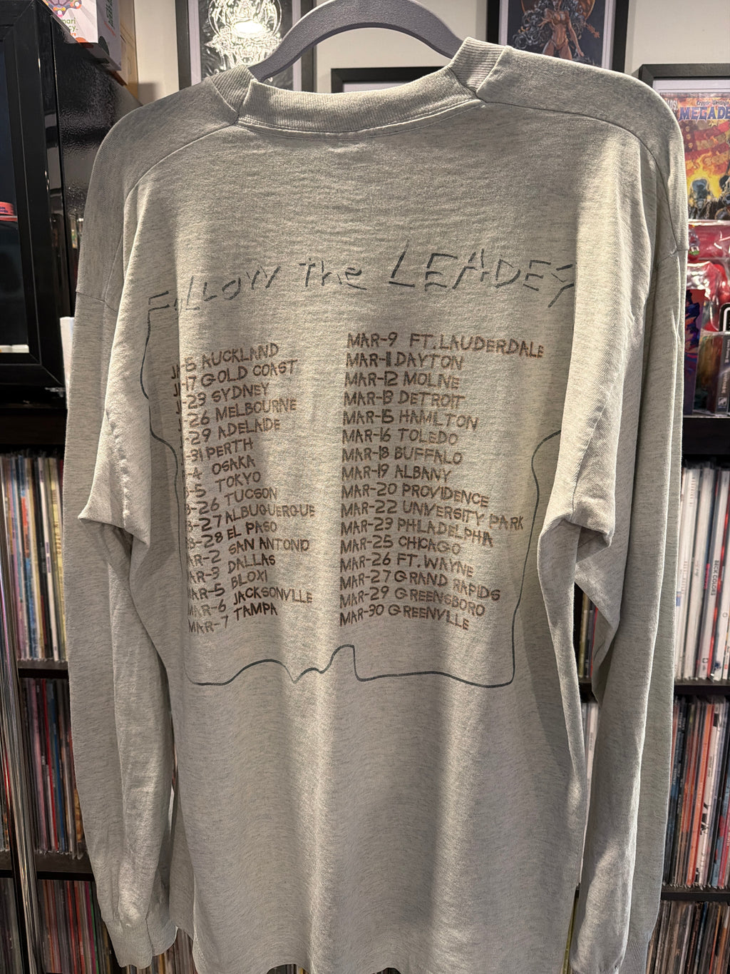 1998 Korn Follow the Leader Tour Cd Kid FotL Large Long Sleeve Shirt Rare