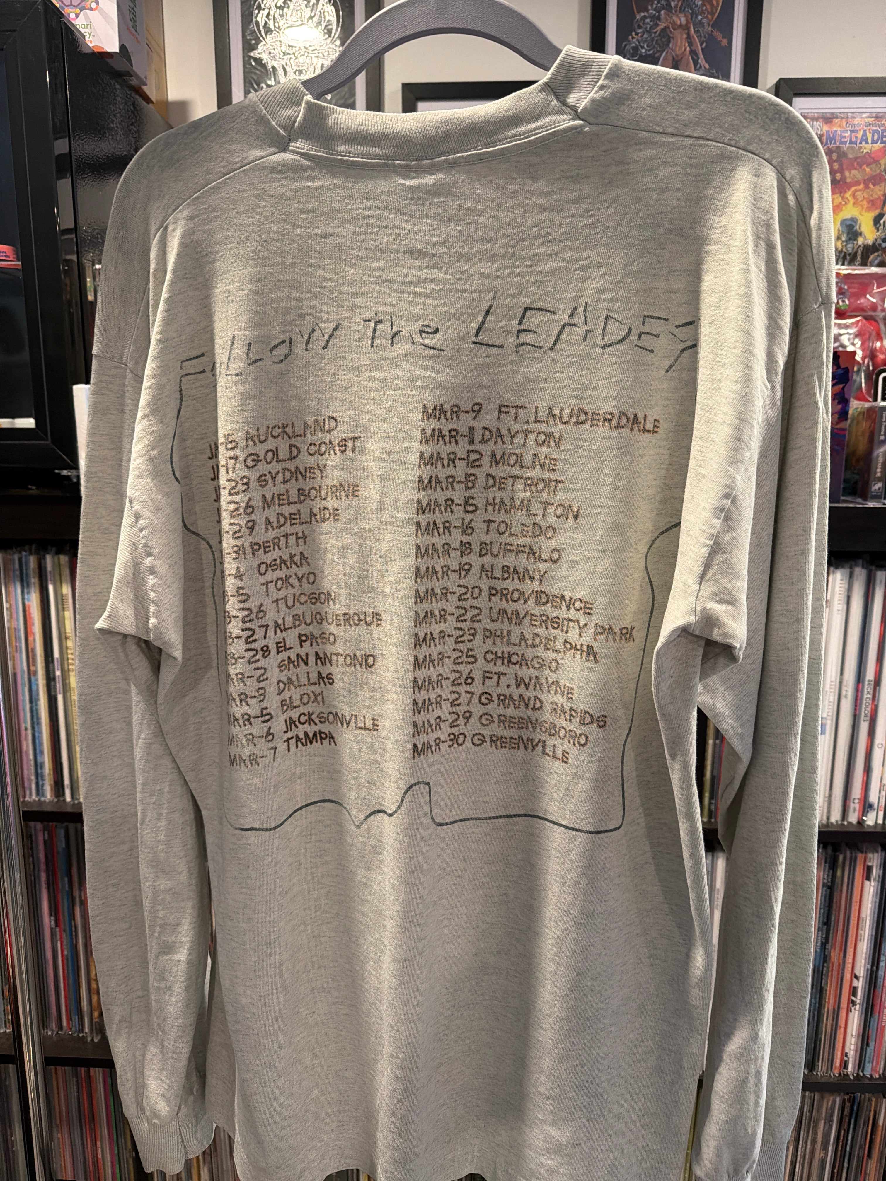 1998 Korn Follow the Leader Tour Cd Kid FotL Large Long Sleeve Shirt Rare