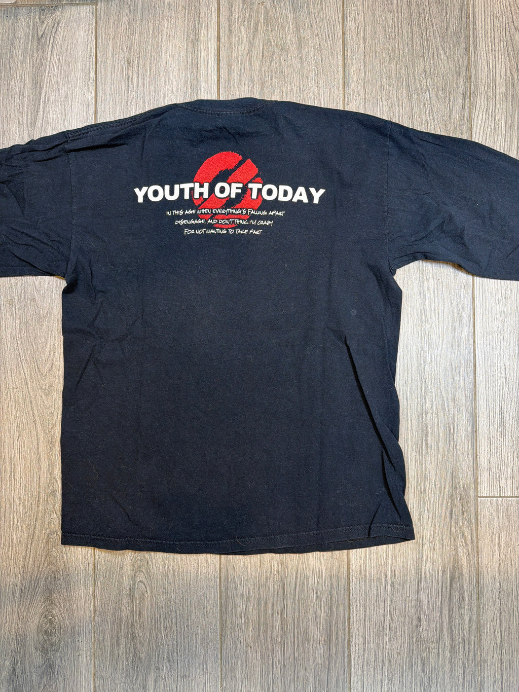 90s Youth of Today 'Disengage' Longsleeve T-Shirt  Large