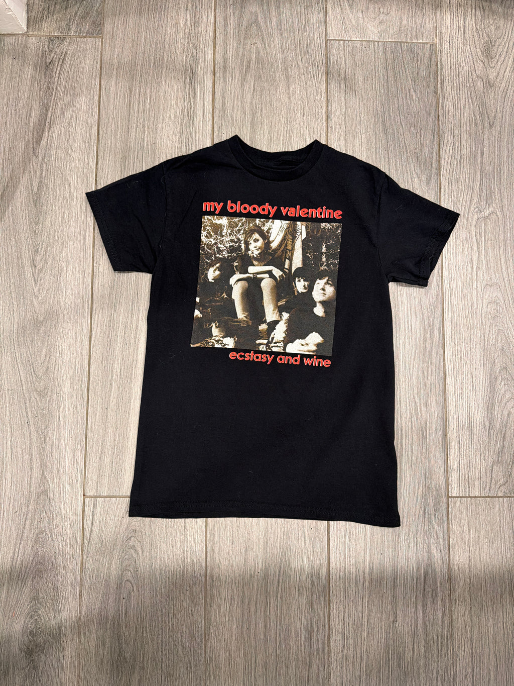 My Bloody Valentine Ecstasy and Wine Black T-Shirt Small