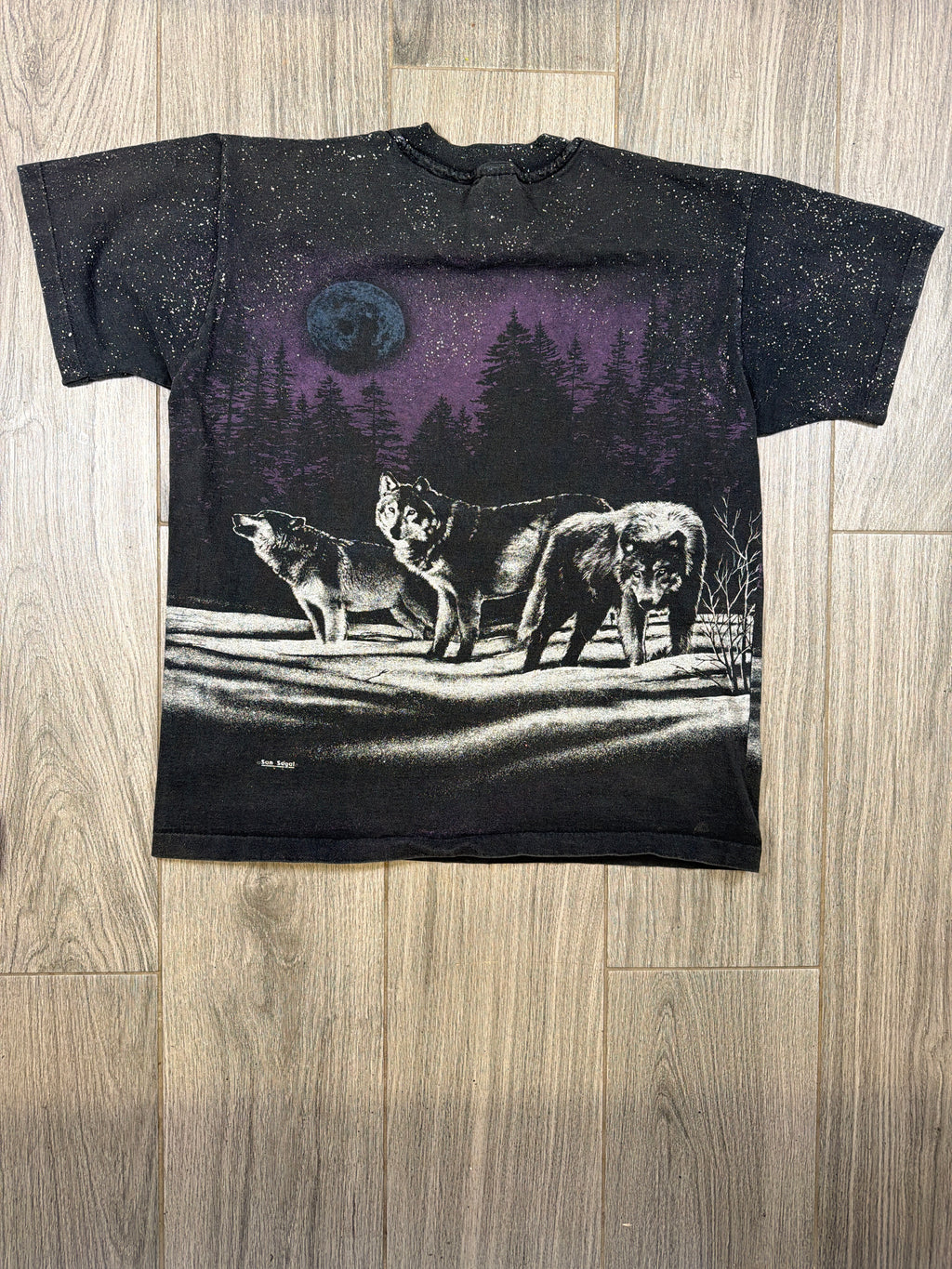 San Segal Wolfpack AOP 1991  T-Shirt Large
