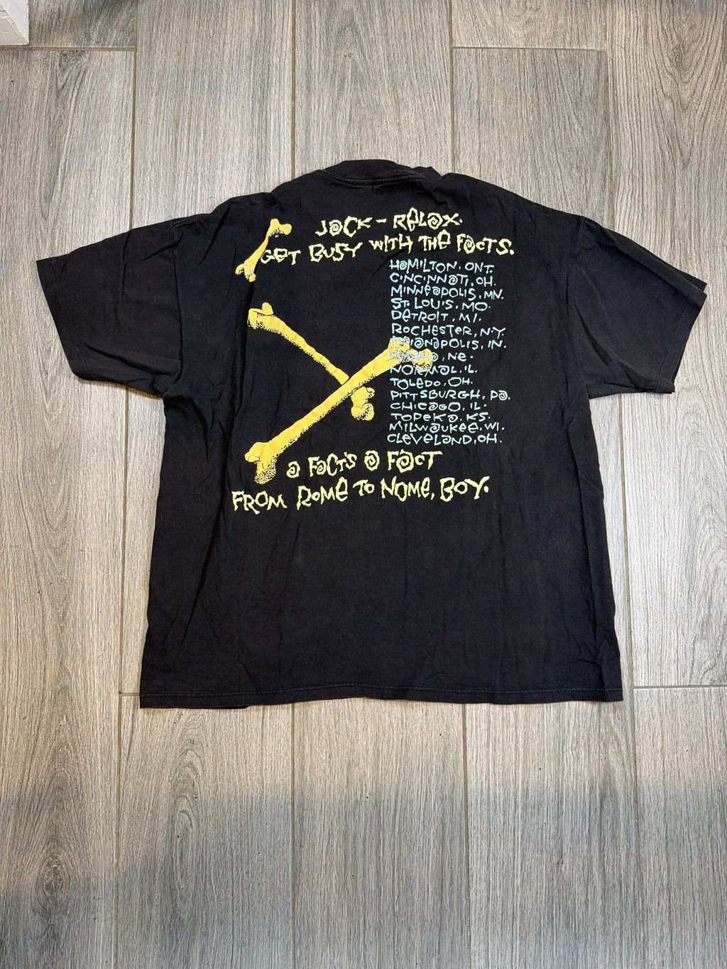 2009 Rush Roll the Bones US Tour Pushead Black T-Shirt Large