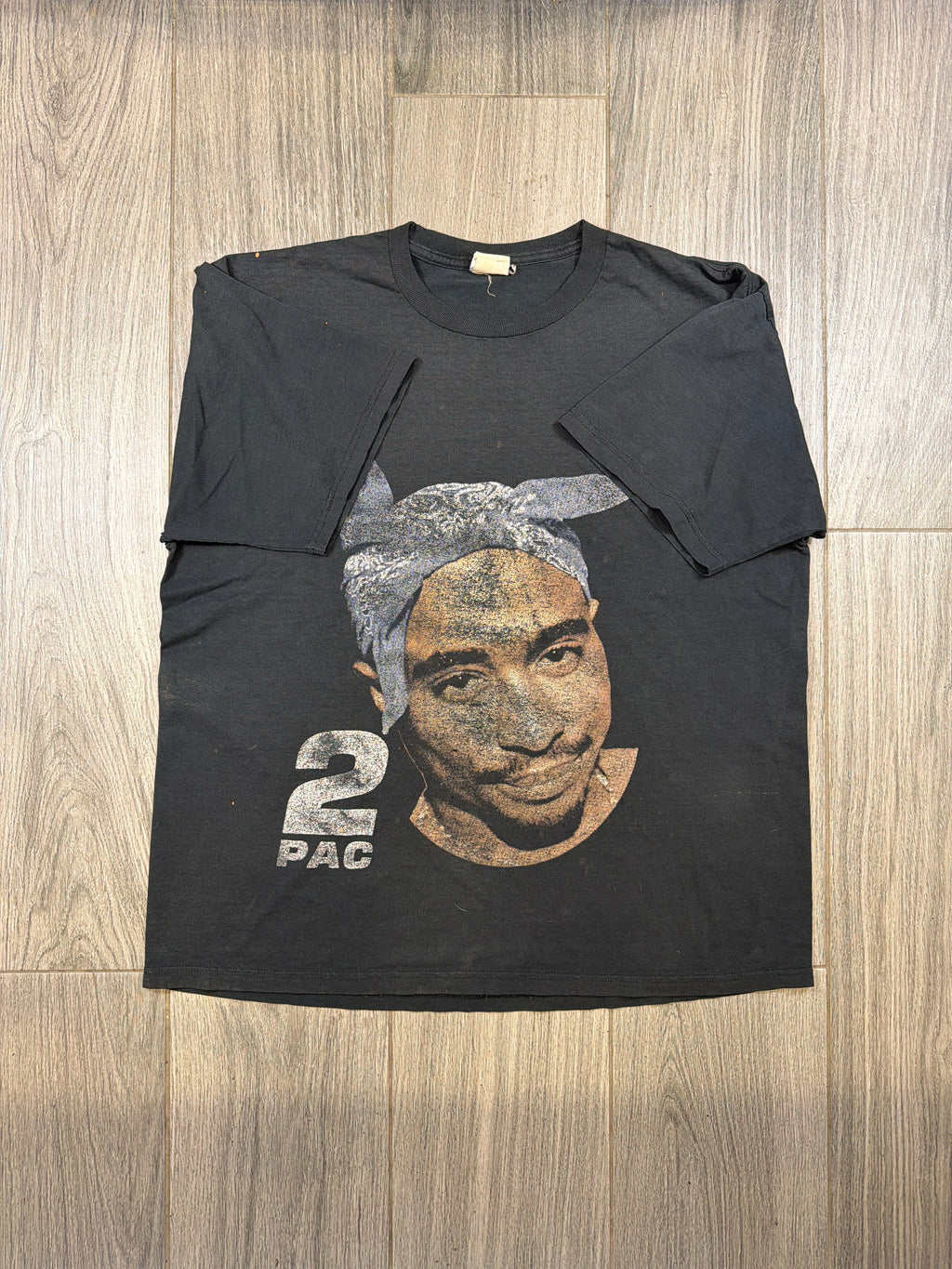 Tupac 2pac Shakur 1998 Vintage Bandana Jerzees Black T-Shirt XL