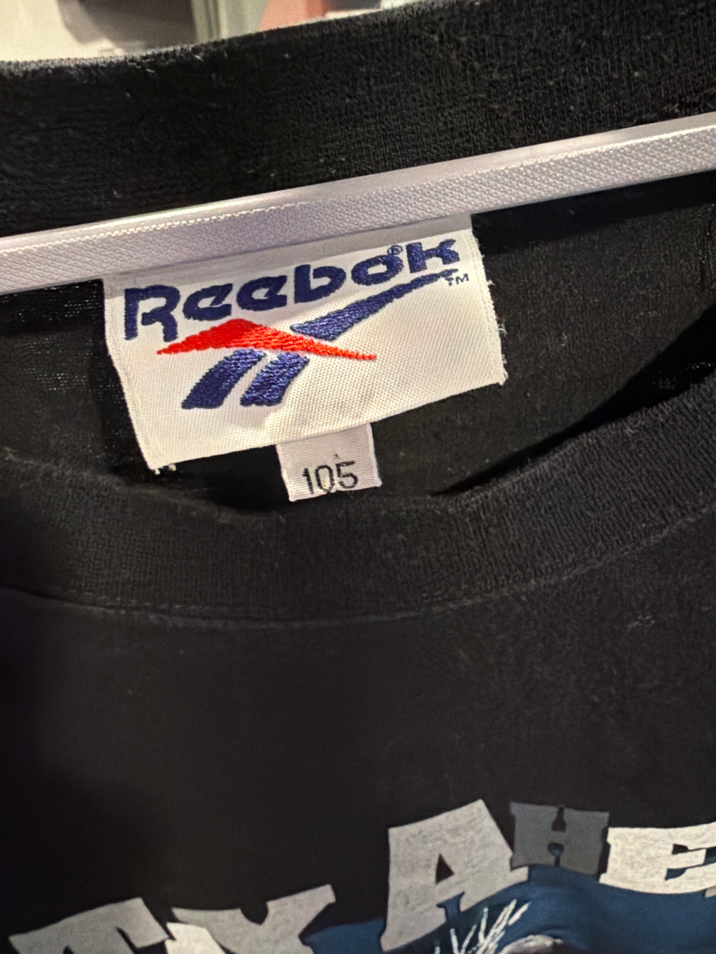 90s Reebok Shaq Stay Ahead of the Game Black T Shirt