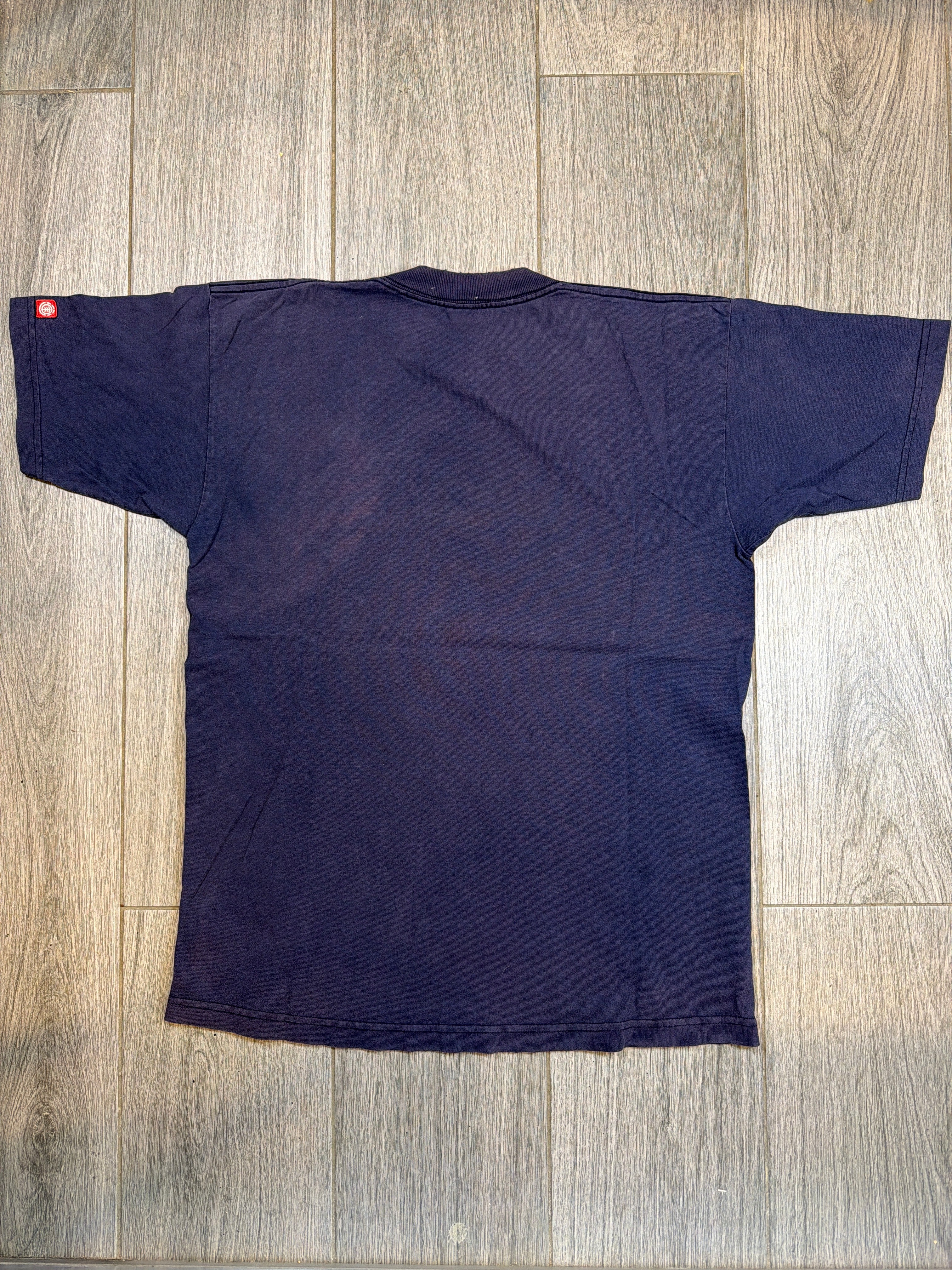 00s Classic Element Faded Logo Skateboarding Blue T-Shirt Large