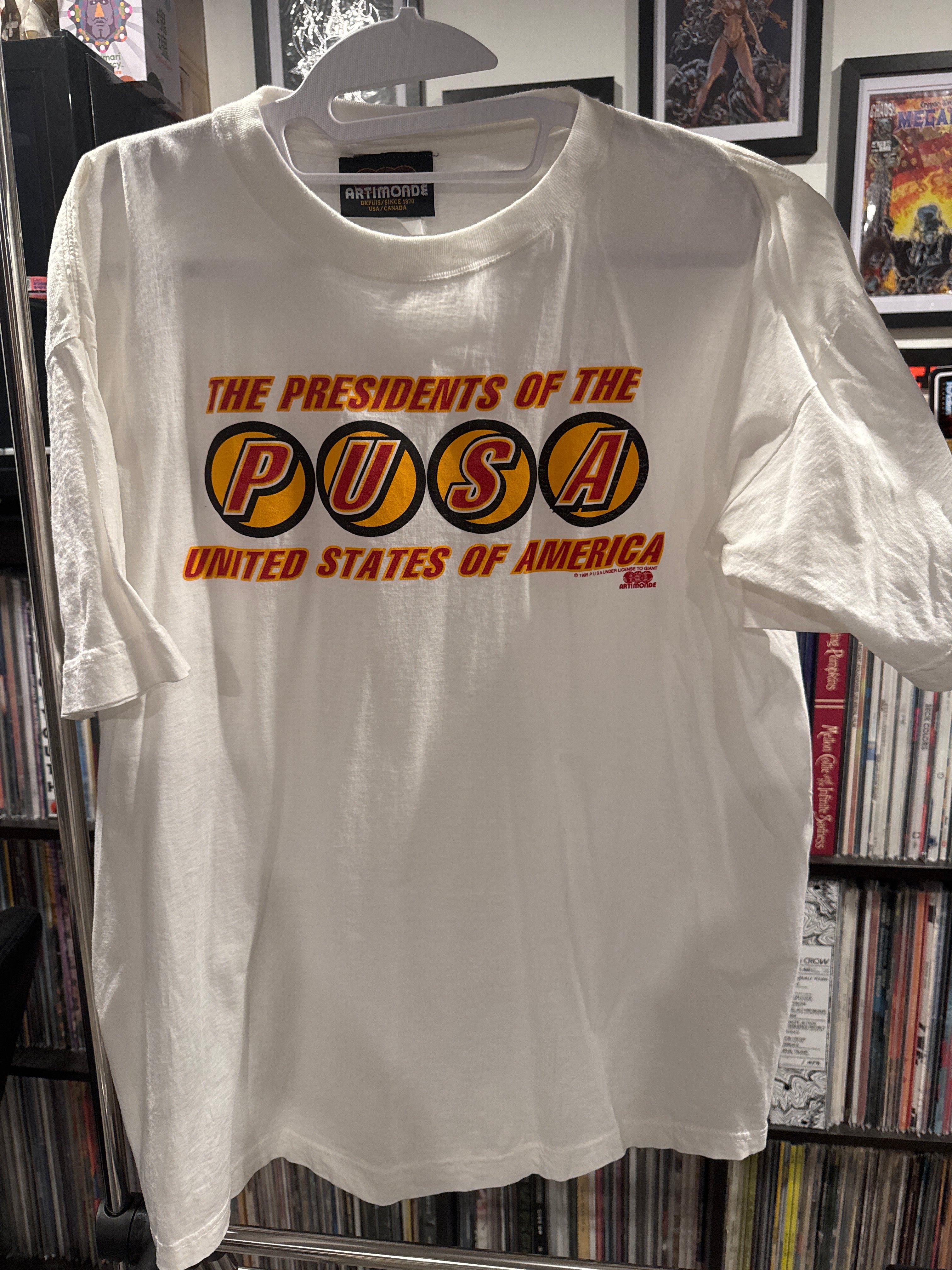 1995 Presidents of the United States of America White XL Artimonde T-Shirt