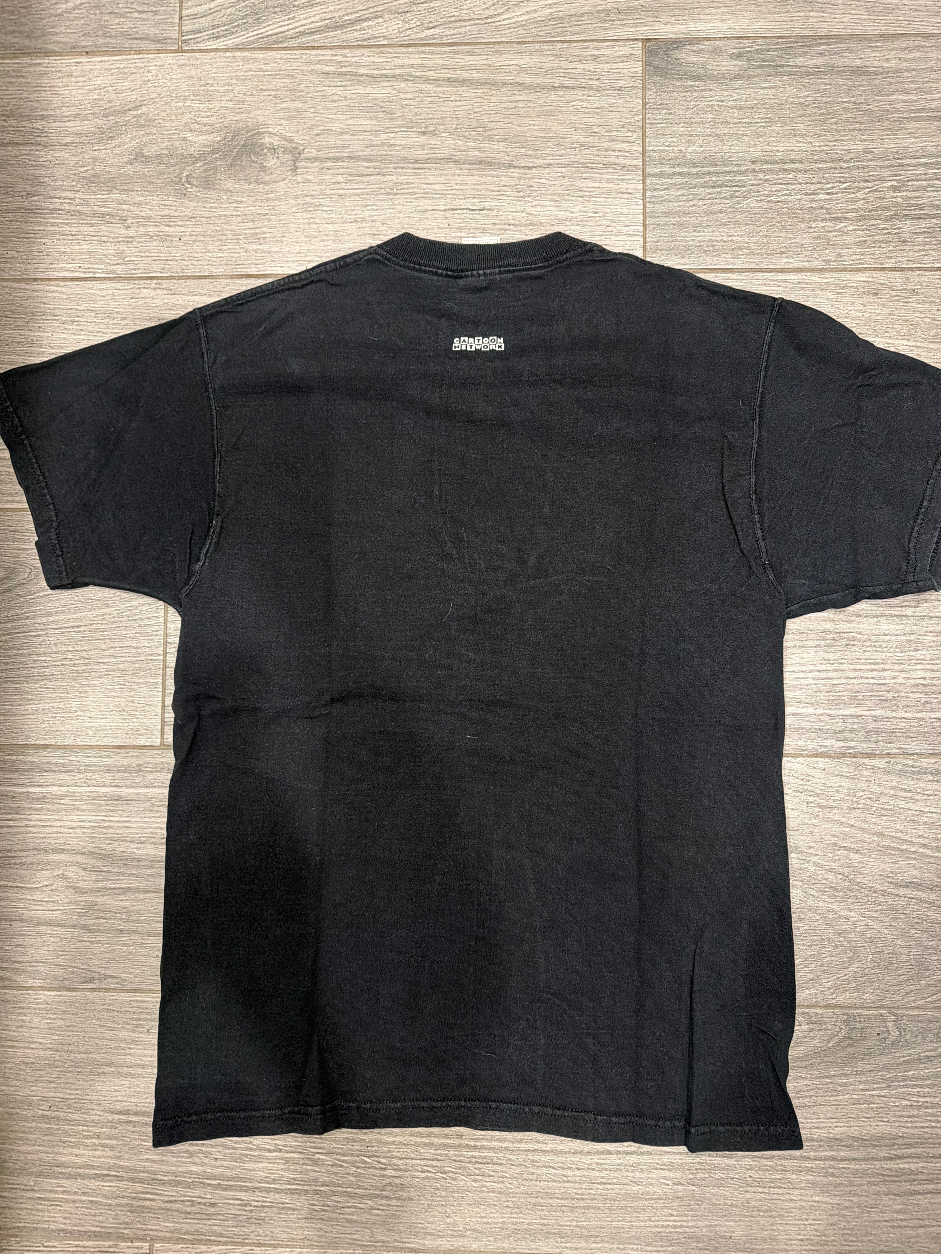 00s Powerpuff Girls Movie Promo Cartoon Network Large Black T-Shirt Large