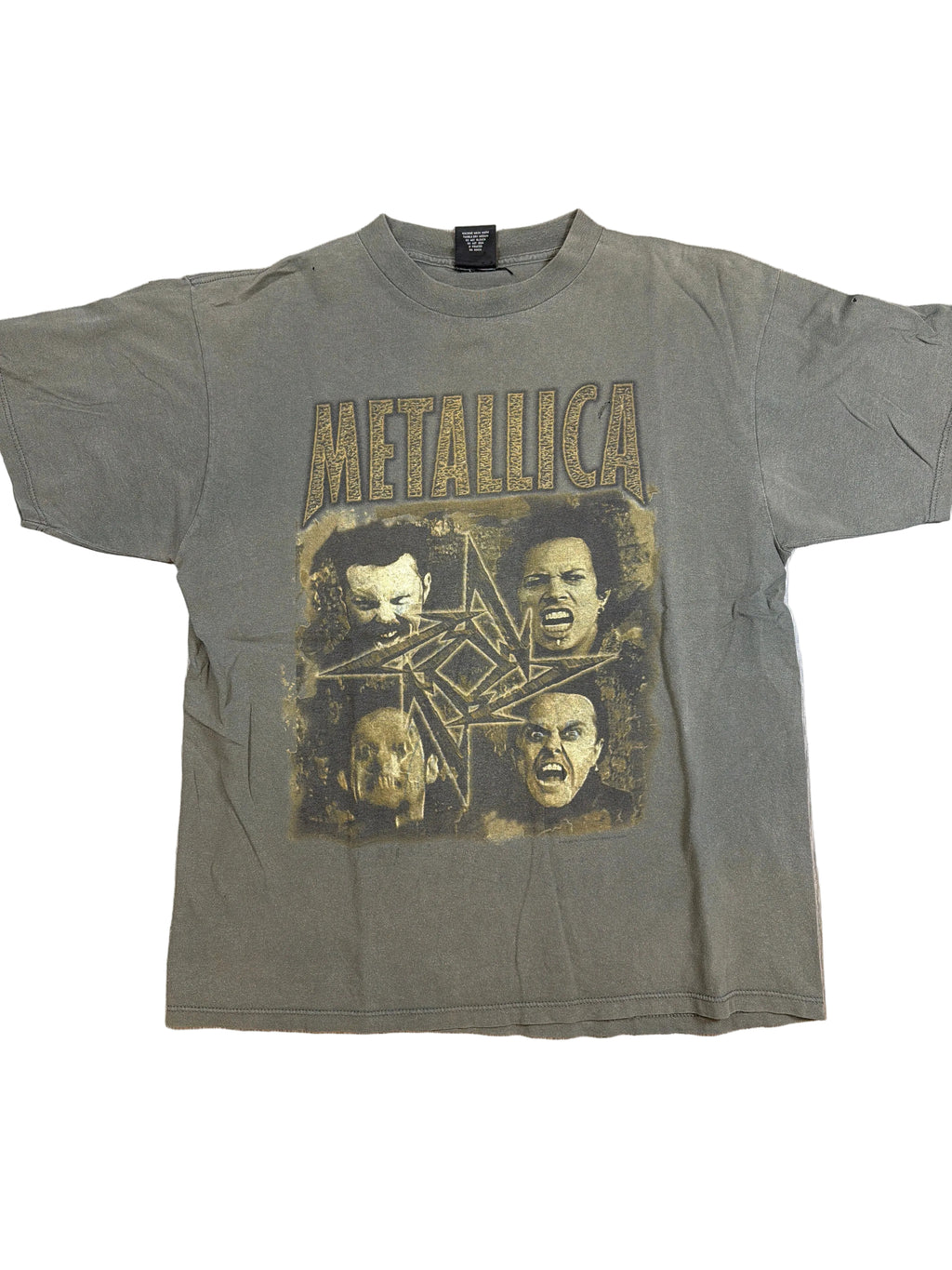 90s Metallica Reload Poor Touring Me Giant Distressed Green T-Shirt XL
