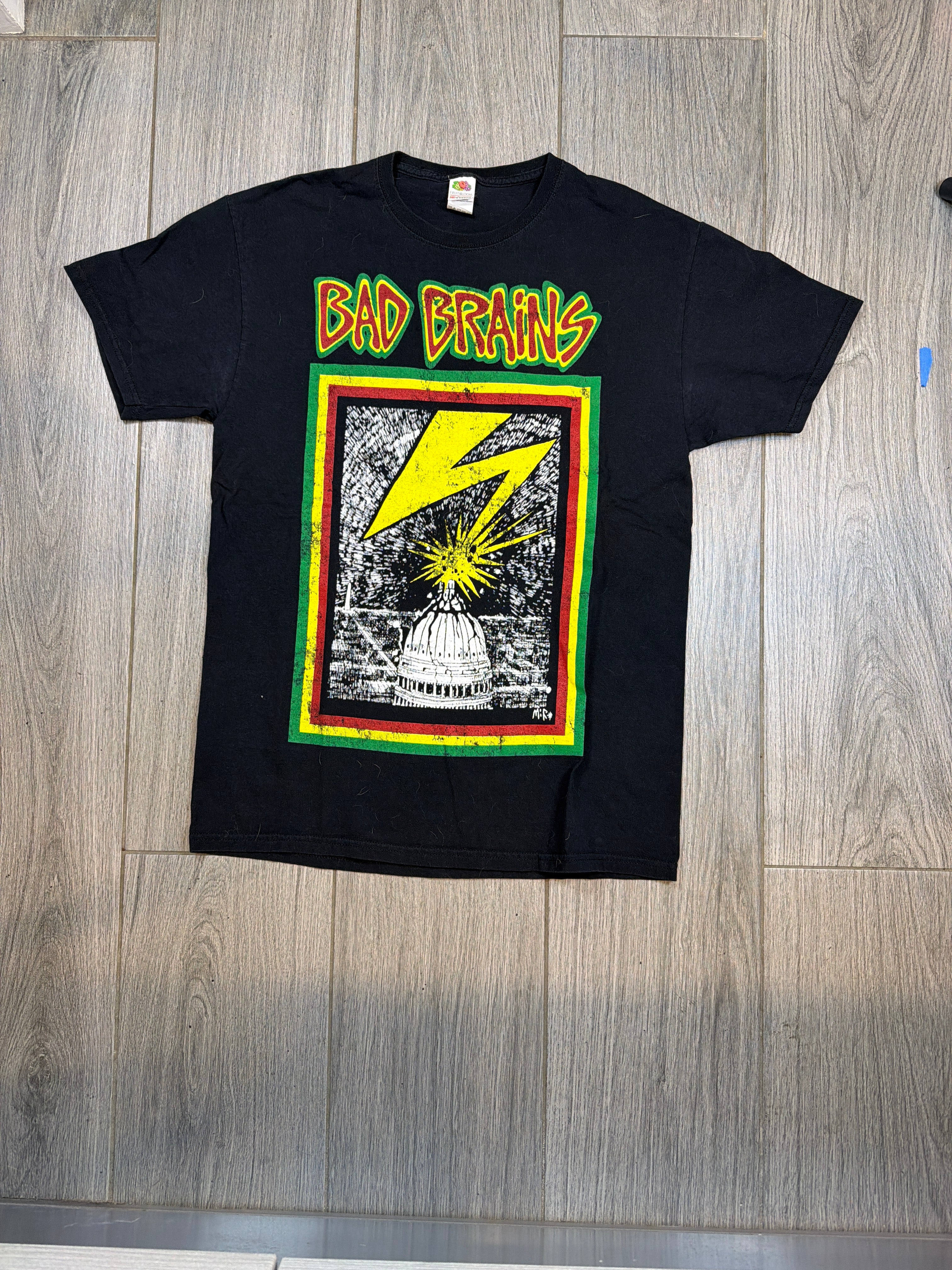 Bad Brains 'Capitol Strike' DC Black FOTL Tag T-Shirt Medium