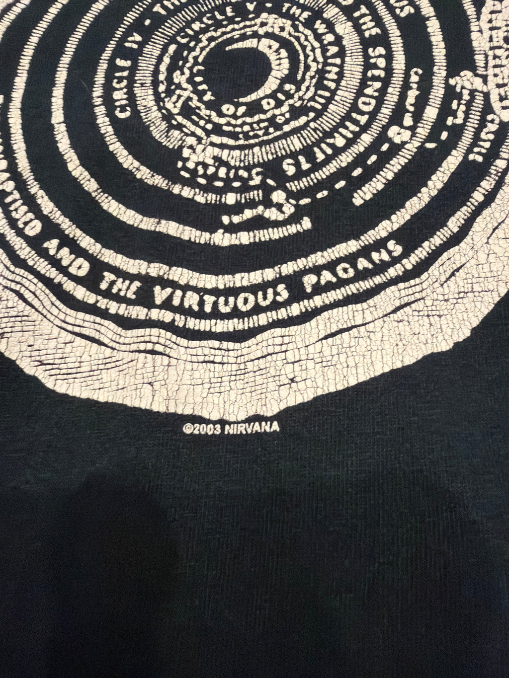 03 Nirvana Vestibule Double Sided Anvil Black T-Shirt Medium