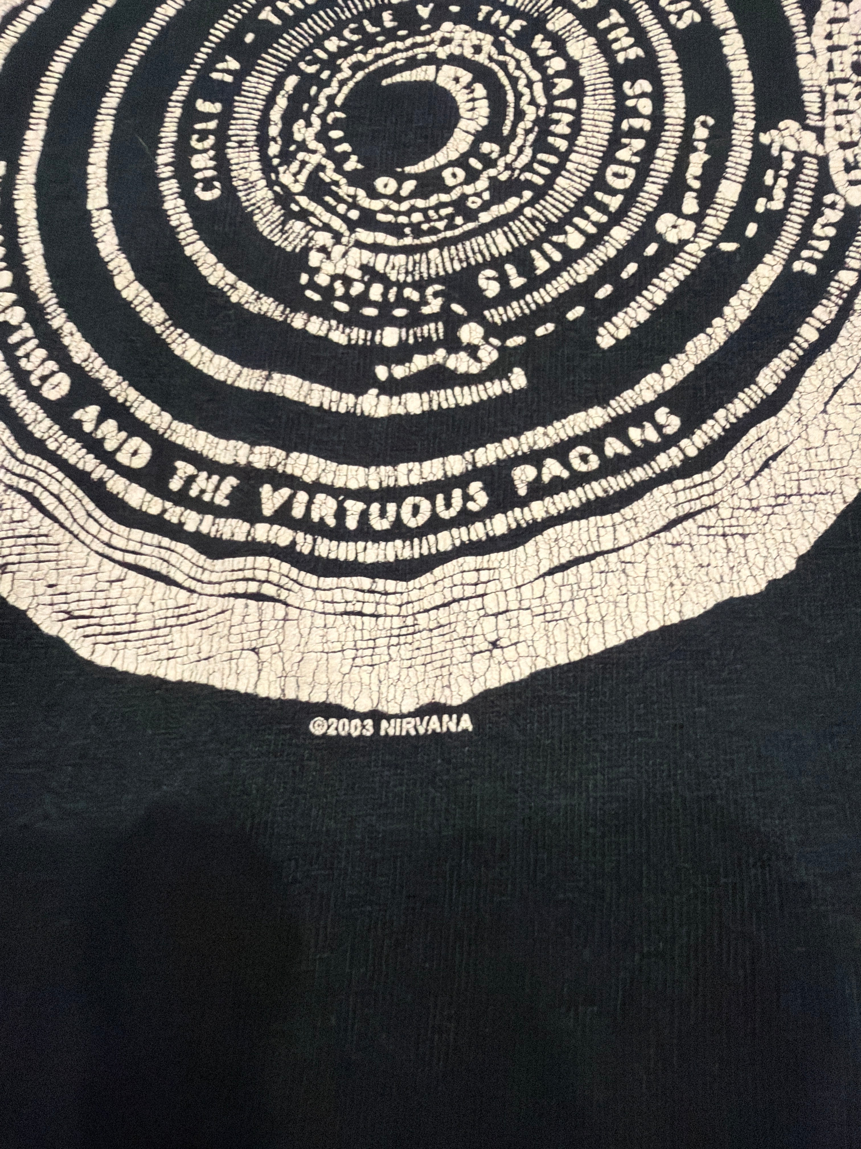 03 Nirvana Vestibule Double Sided Anvil Black T-Shirt Medium