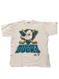 90s Anaheim Mighty Ducks Hockey Sports White T-Shirt XL