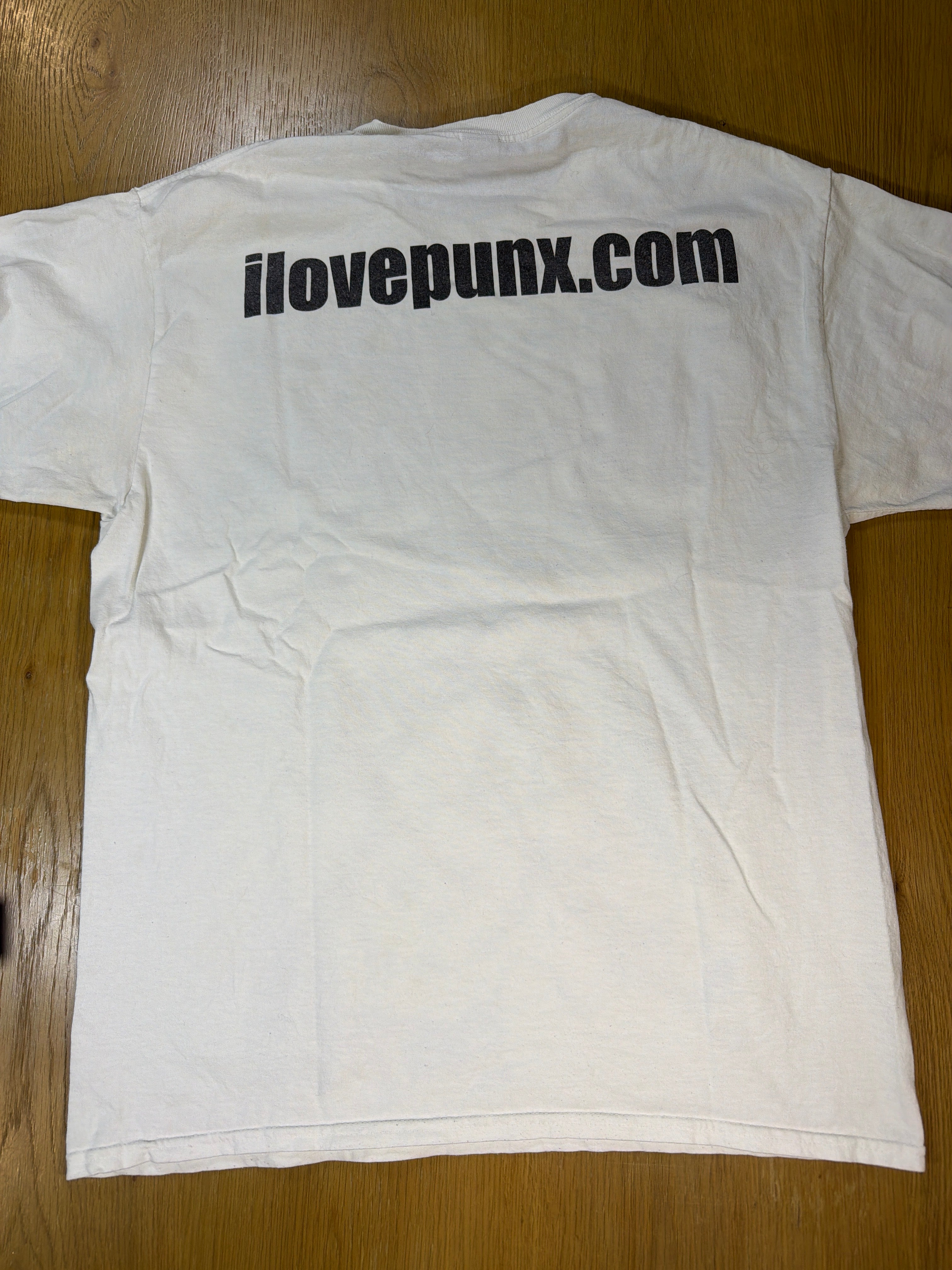 ilovepunx Punx Destroy White Punk T-Shirt Large