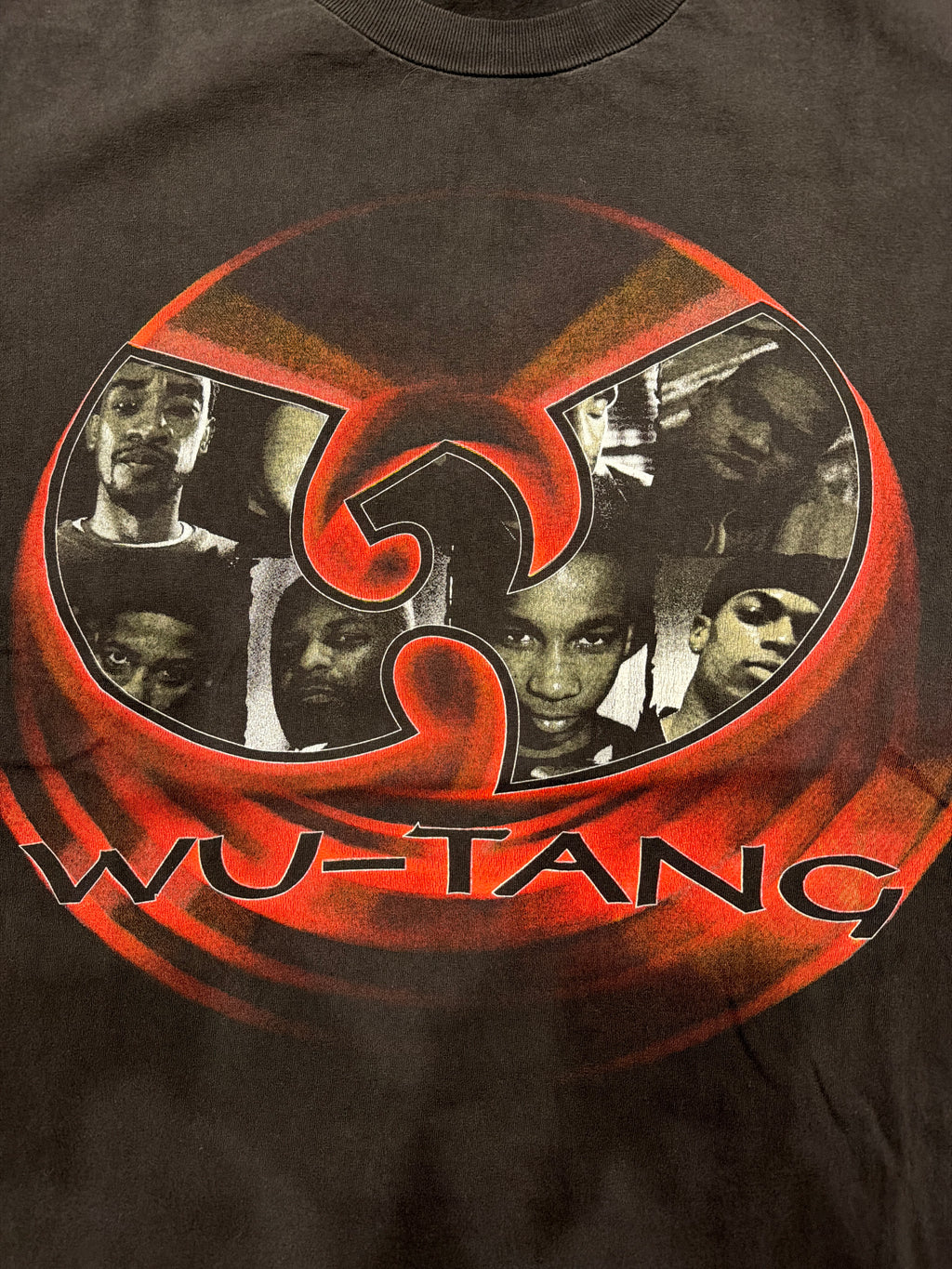 90s Wu Tang Clan Single Stitched Double Sided Black Red T-Shirt Large