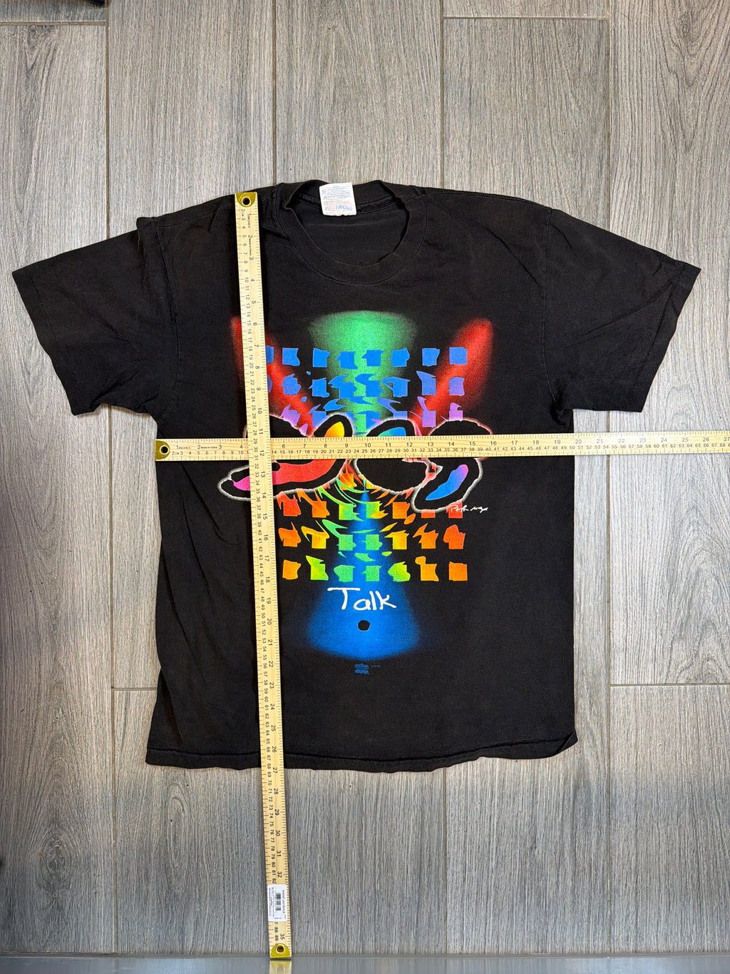 1994 Yes World Tour Black Dated Double Sided Hanes T-Shirt Large