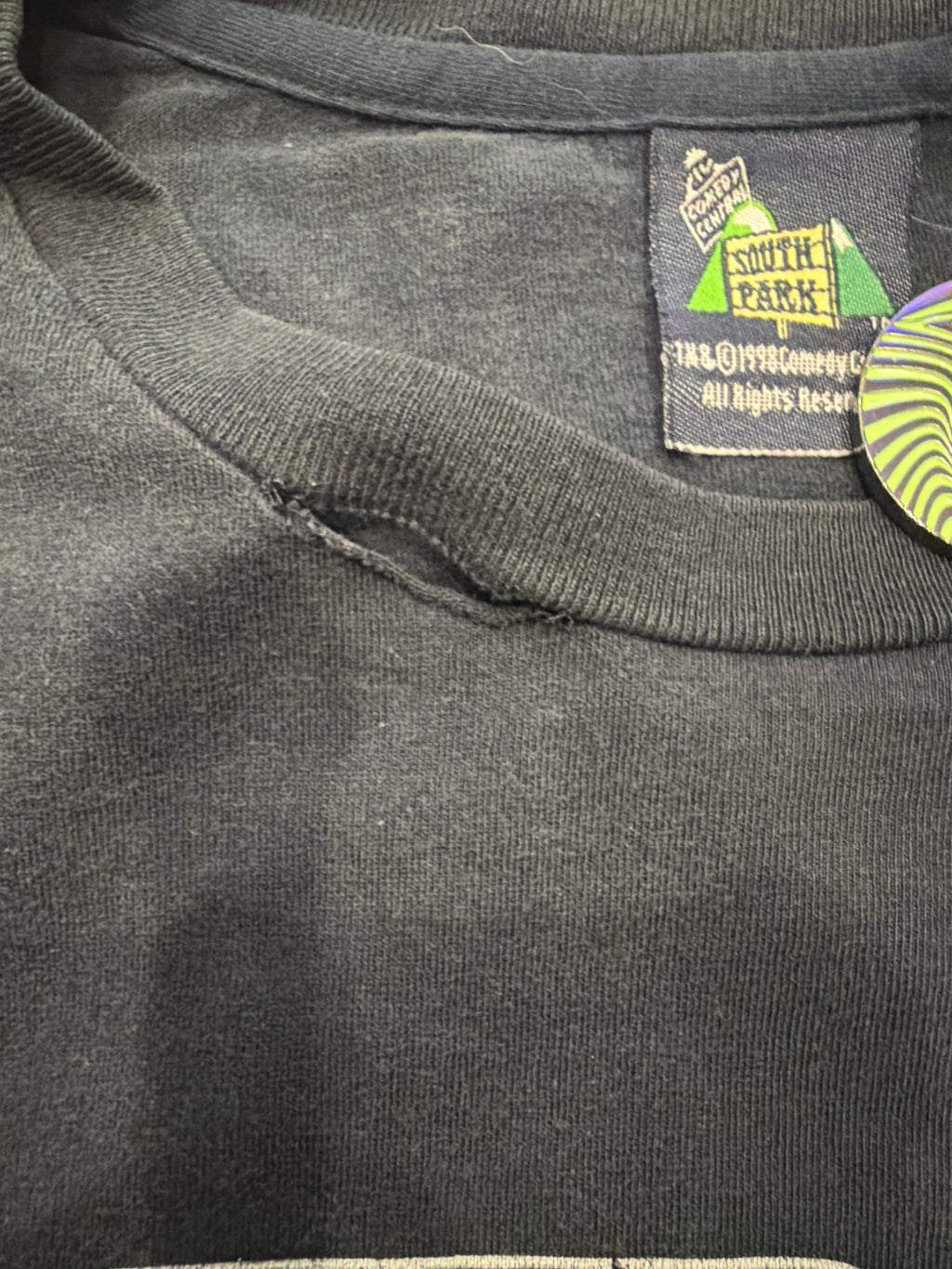 00s South Park Cartman Enter The Cartman Dragon Parody Blue XL T-Shirt