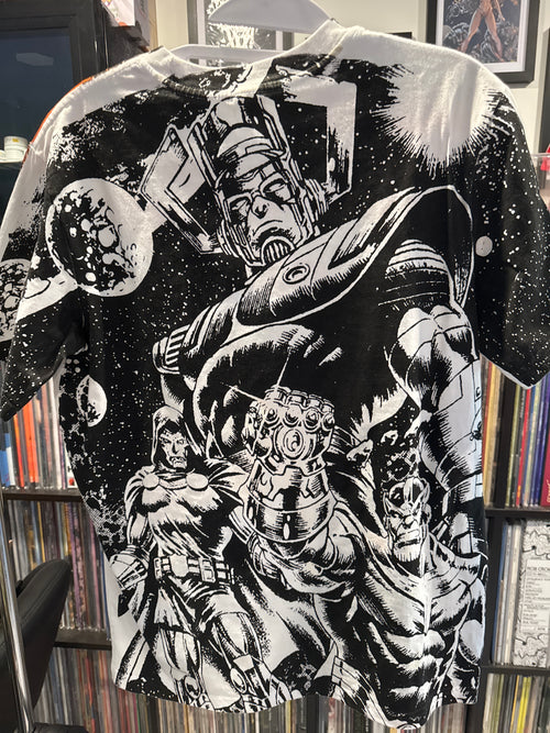 00s Marvel Villains AOP Boot Graphic T Shirt White M/L Philippine