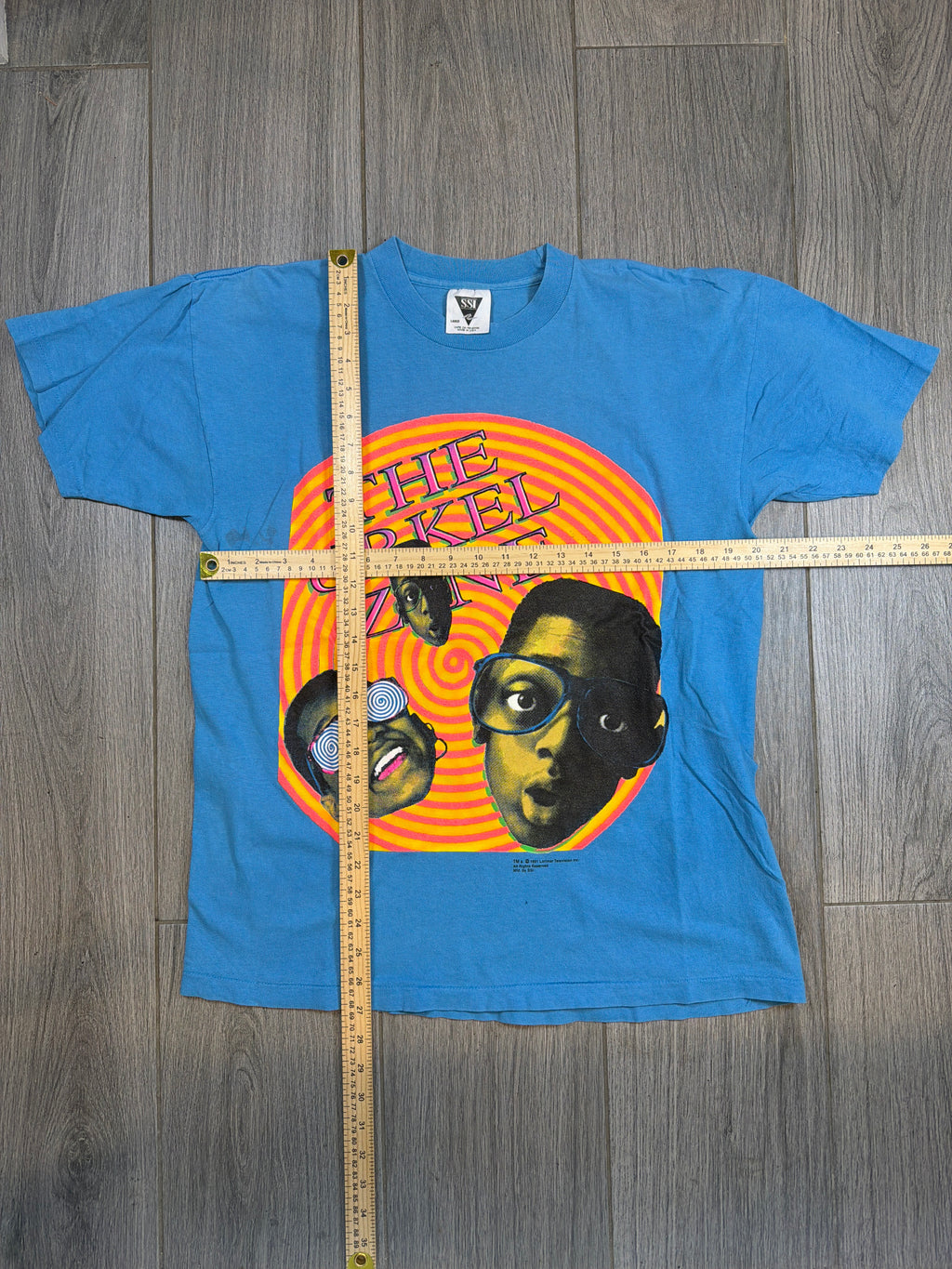 1990 Steve Urkle Zone Family Matters Blue T-Shirt Large