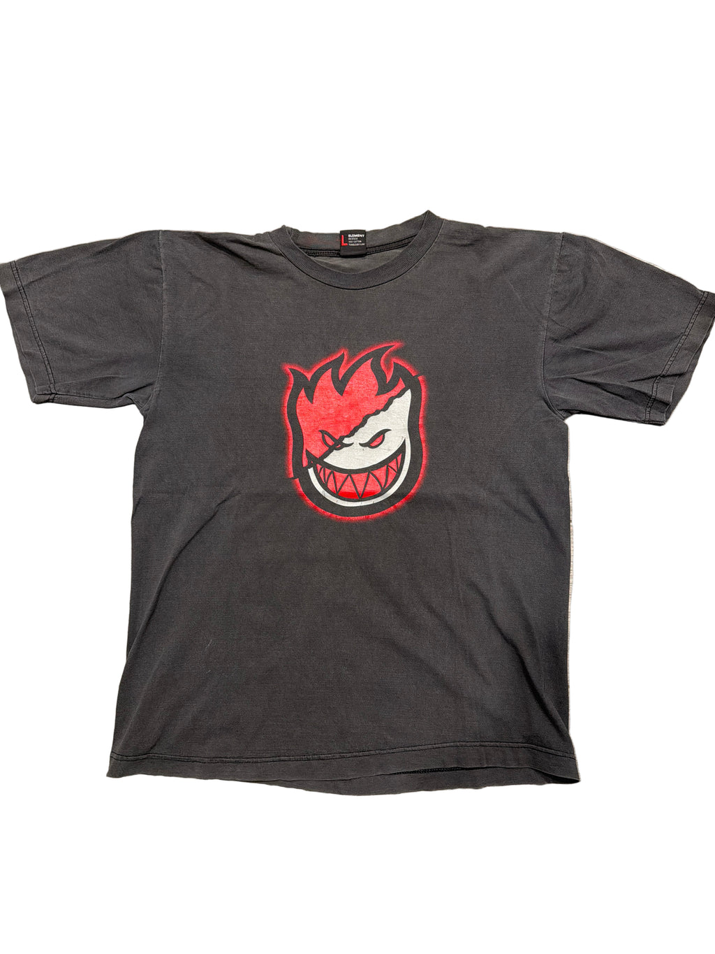 00s Spitfire Skateboard Skate Wheels T-Shirt Large Red Grey Black y2k