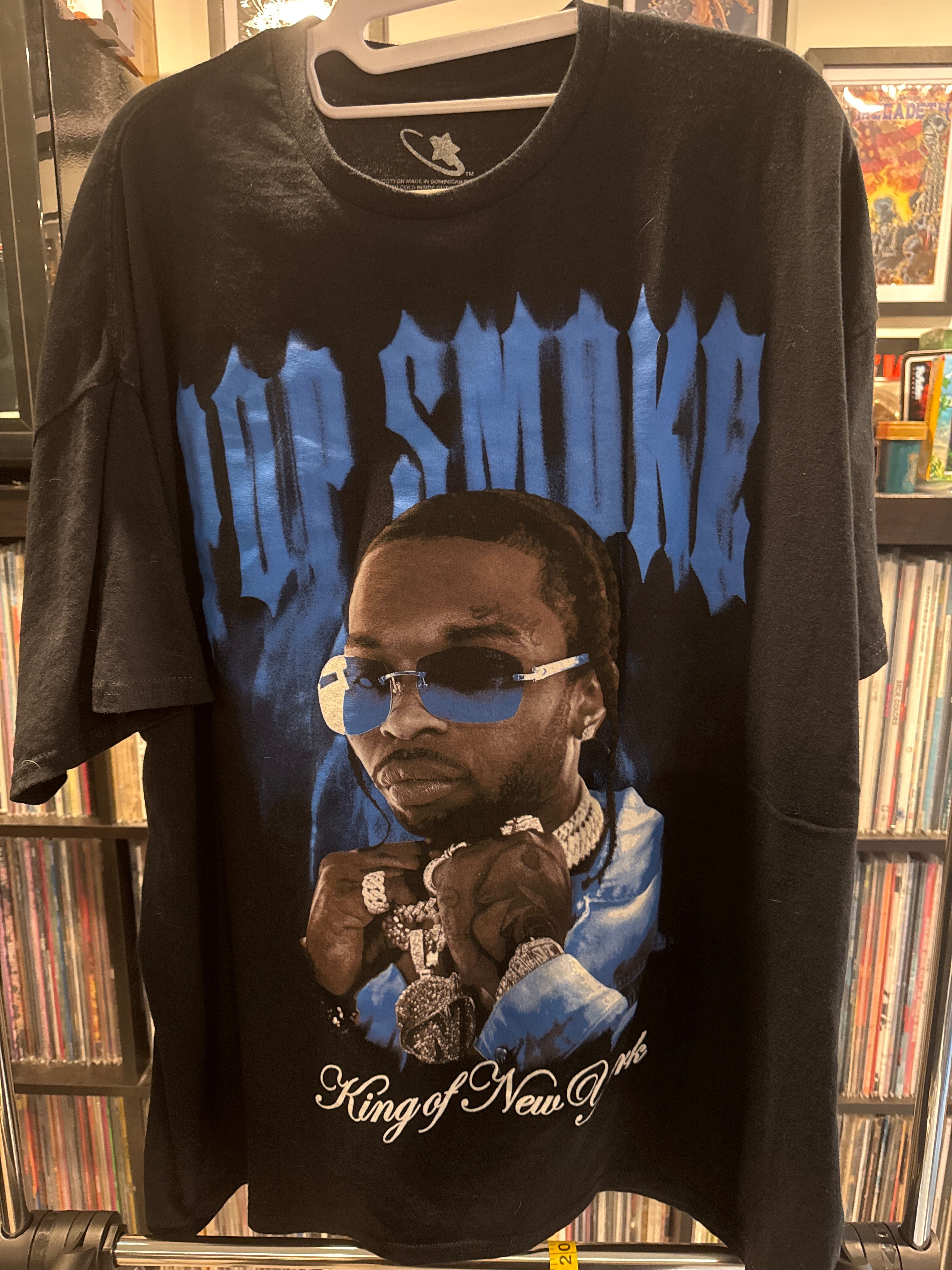 Modern Pop Smoke King of New York Rap T Shirt XXL Black