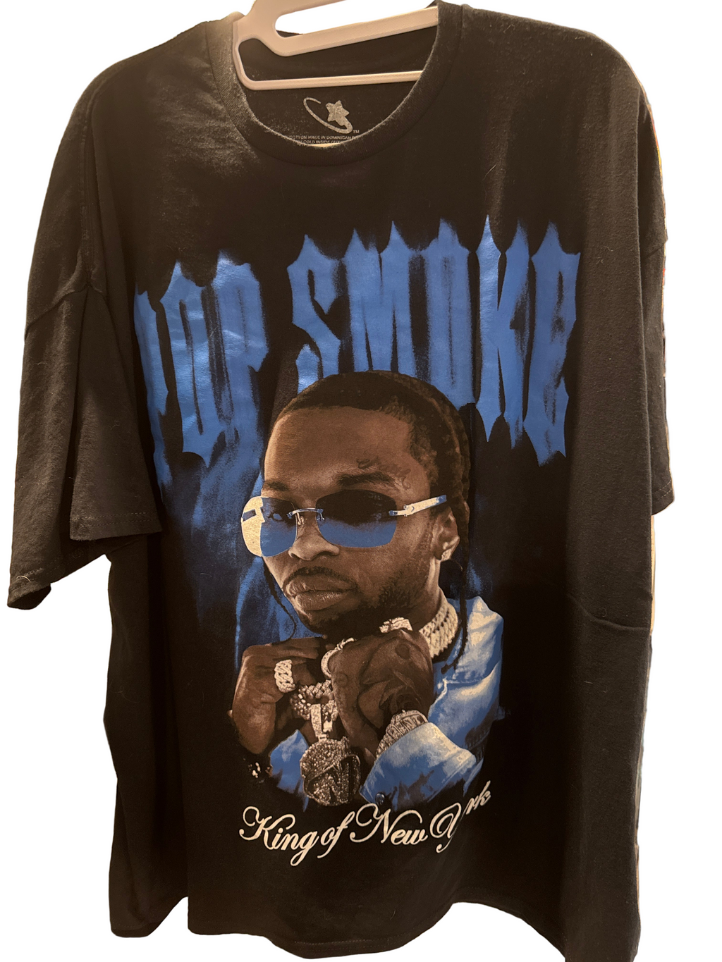 Modern Pop Smoke King of New York Rap T Shirt XXL Black