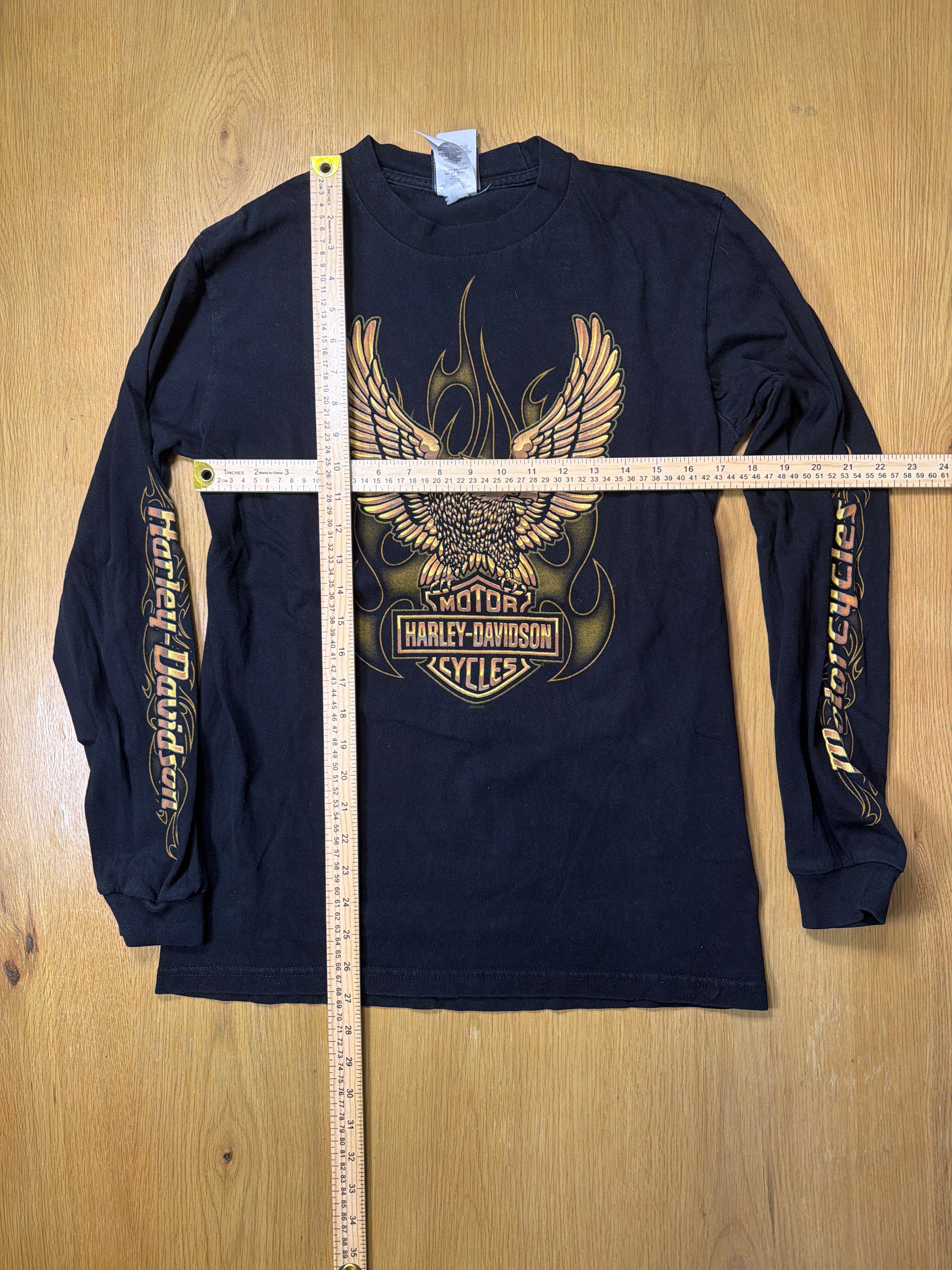 Harley Davidson Black Longsleeve T-Shirt Medium
