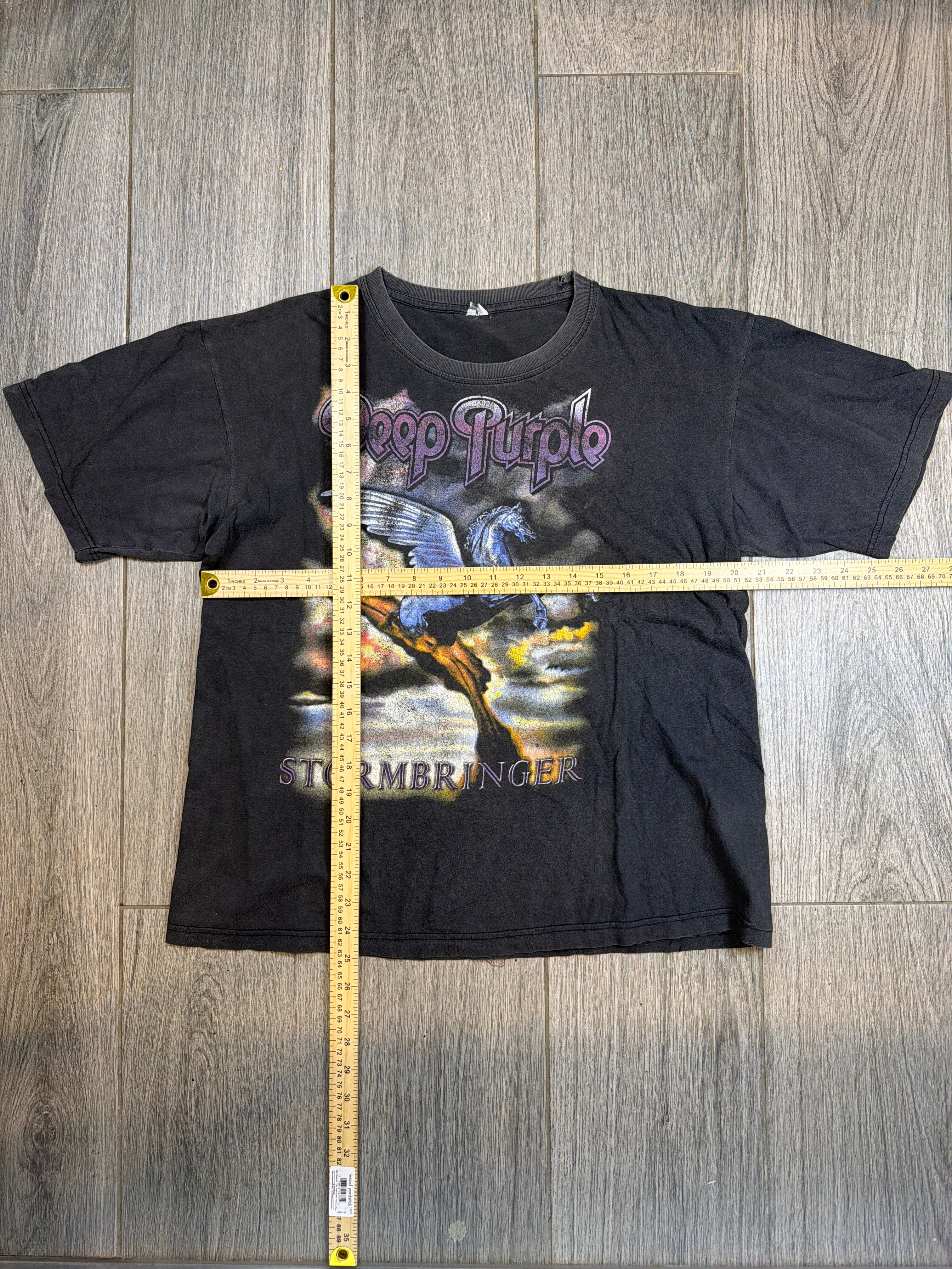 Vintage Deep Purple Stormbringer Double Sided Black T-Shirt M/L