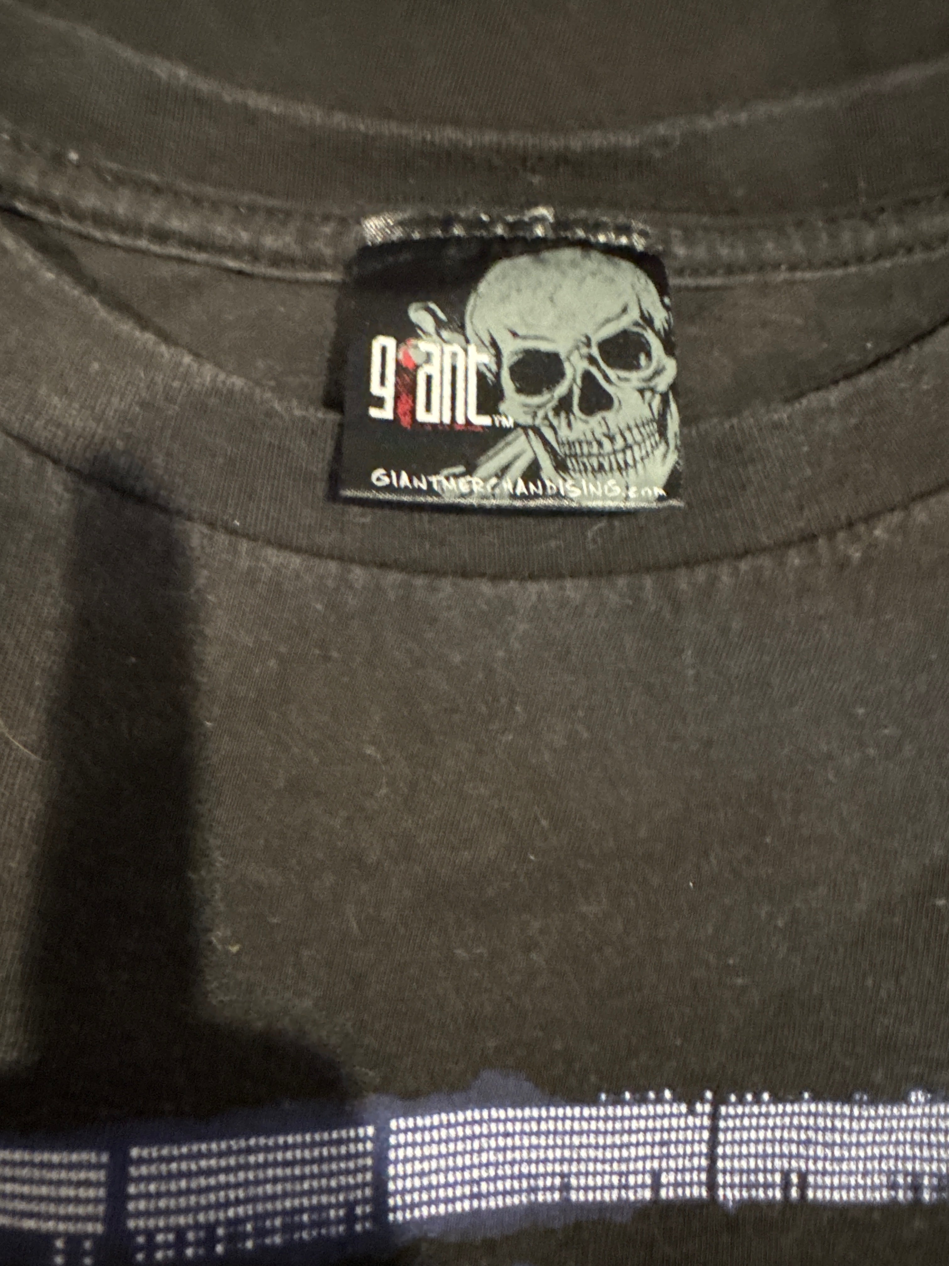 00er Jahre Nine Inch Nails NIN Box Logo Schwarzes T-Shirt XL