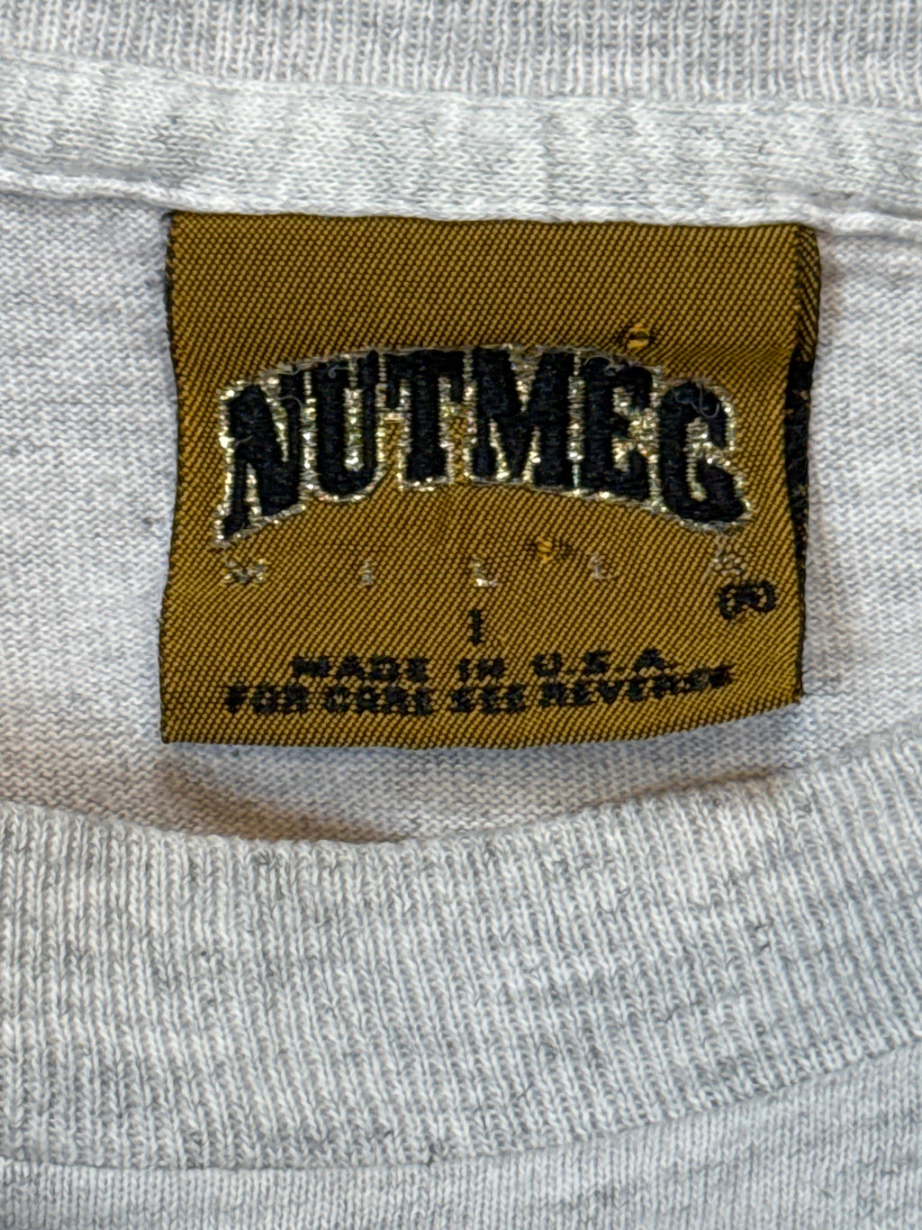 90s Mighty Ducks Nutmeg Breakthrough Grey T-Shirt Large