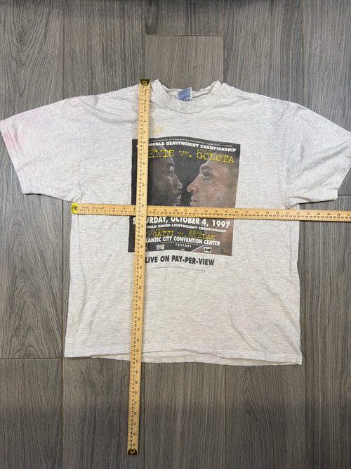 Lewis v Golota Pay Per View Promo 1997 Grey T-Shirt XL