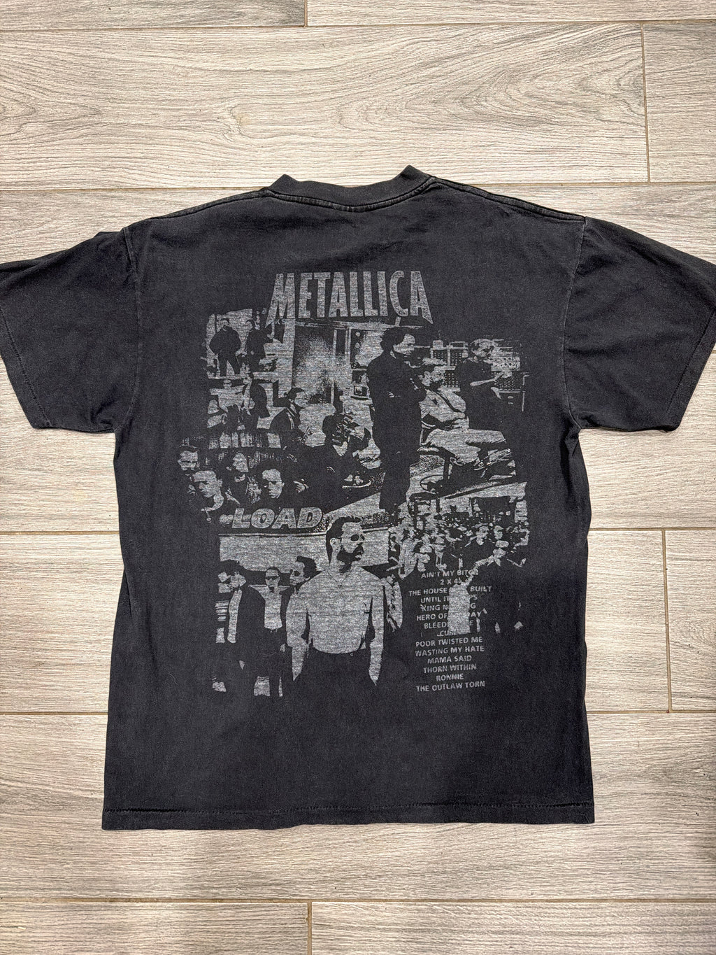 Modern Metallica Load Bootleg Double Sided Black T-Shirt Large