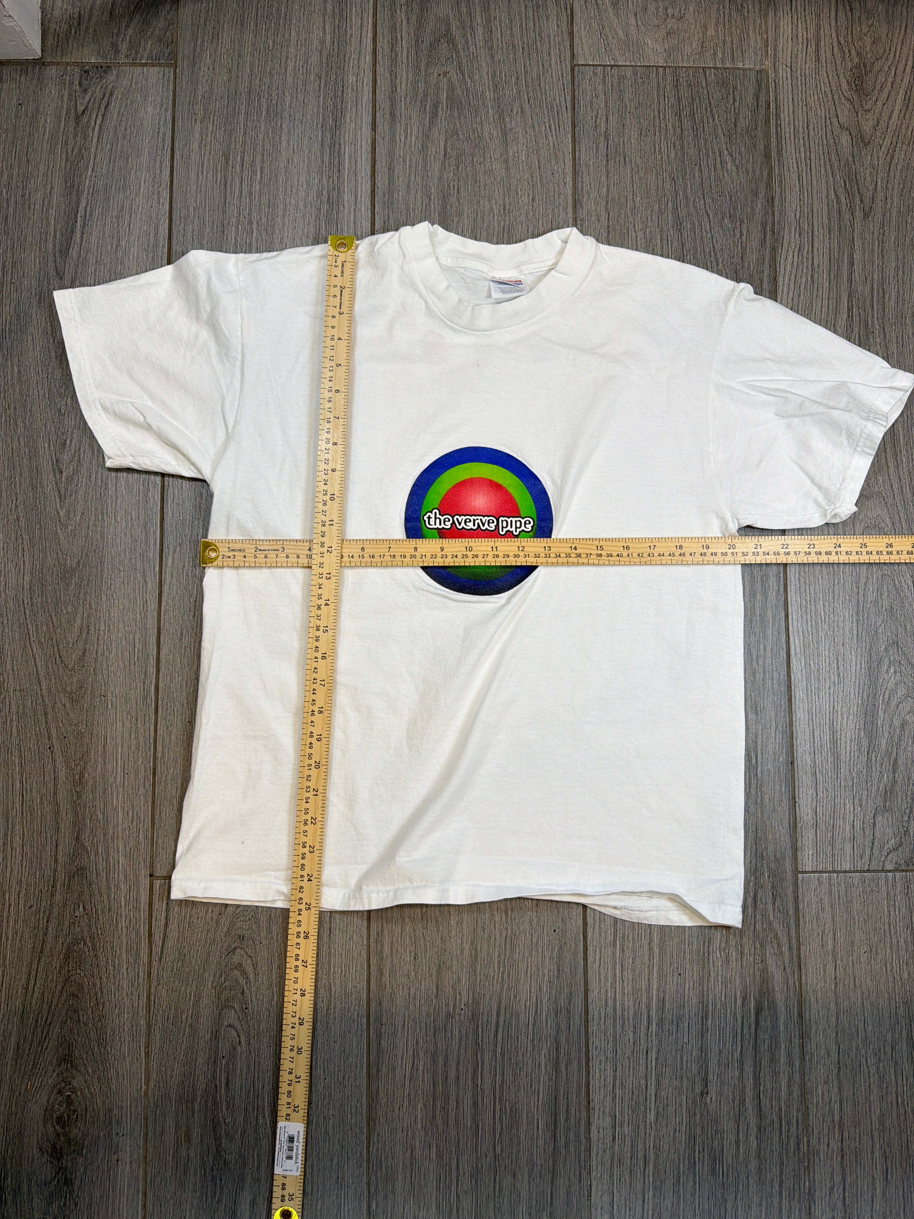 90s The Verve Pipe Freshman Circles Hanes White T-Shirt Large
