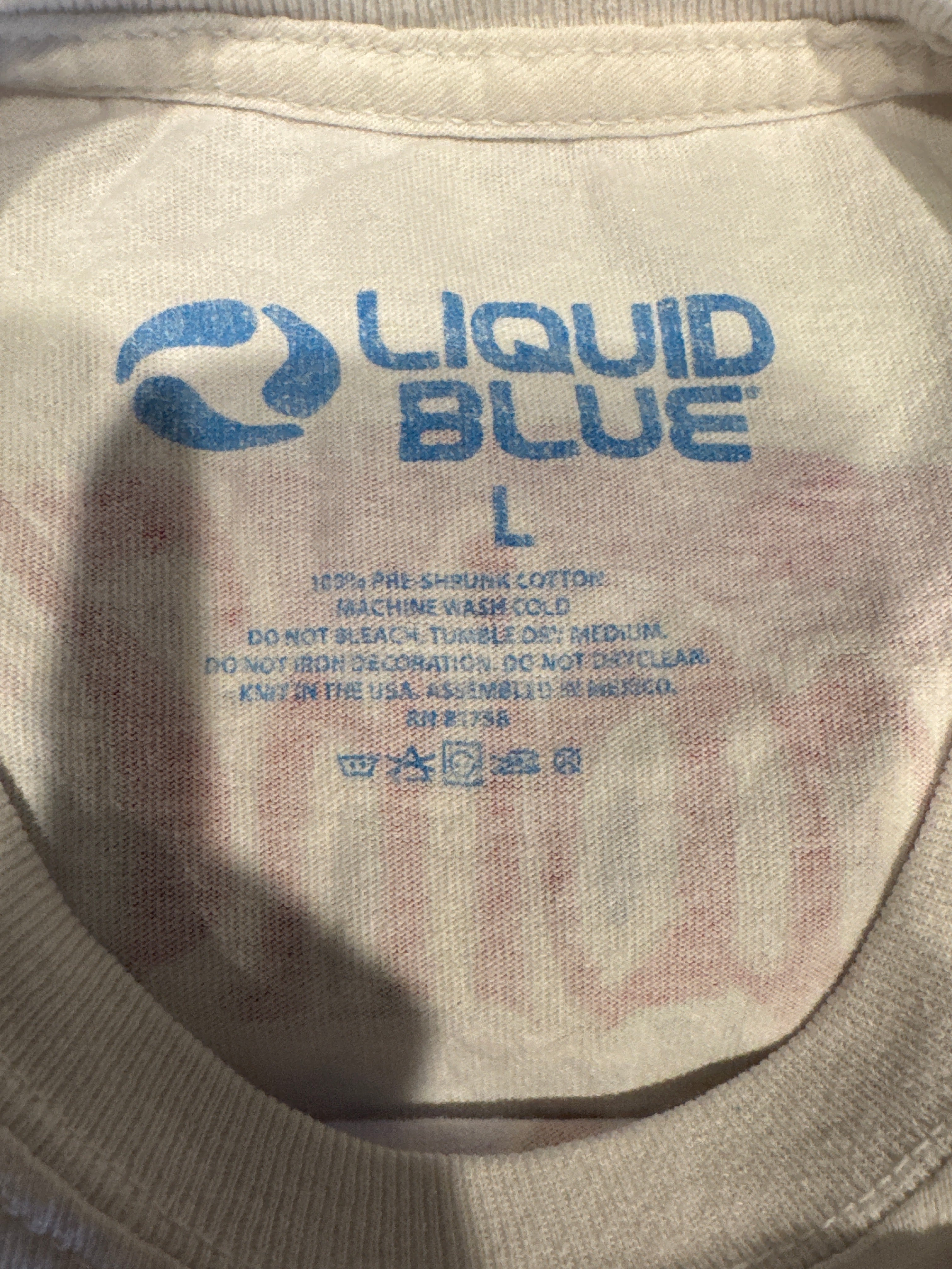 00 Grateful Dead Terrapin Moon Wizard Liquid Blue Tie Dye T-Shirt Large