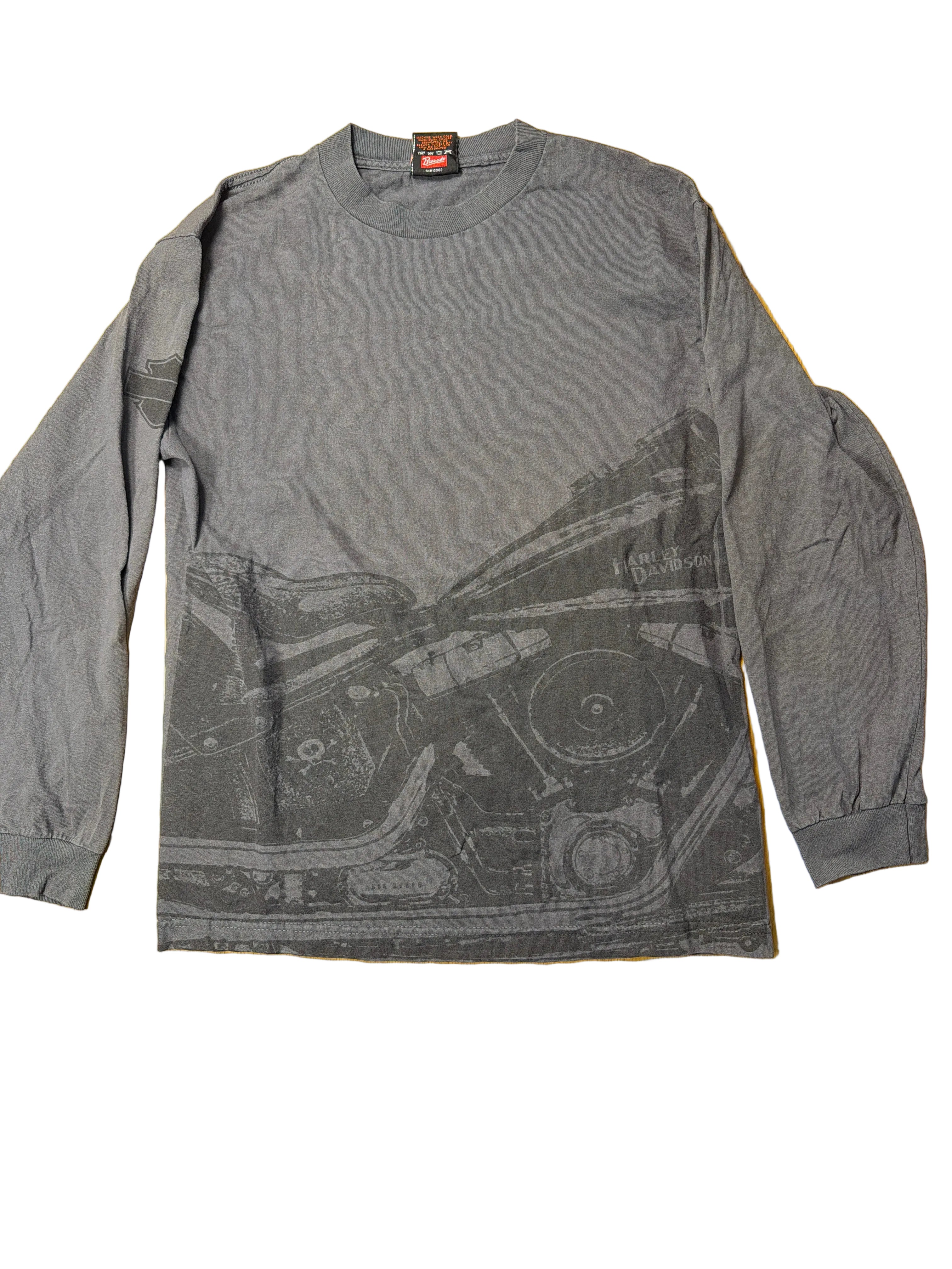 Harley Davidson Gray Longsleeve T-Shirt Medium