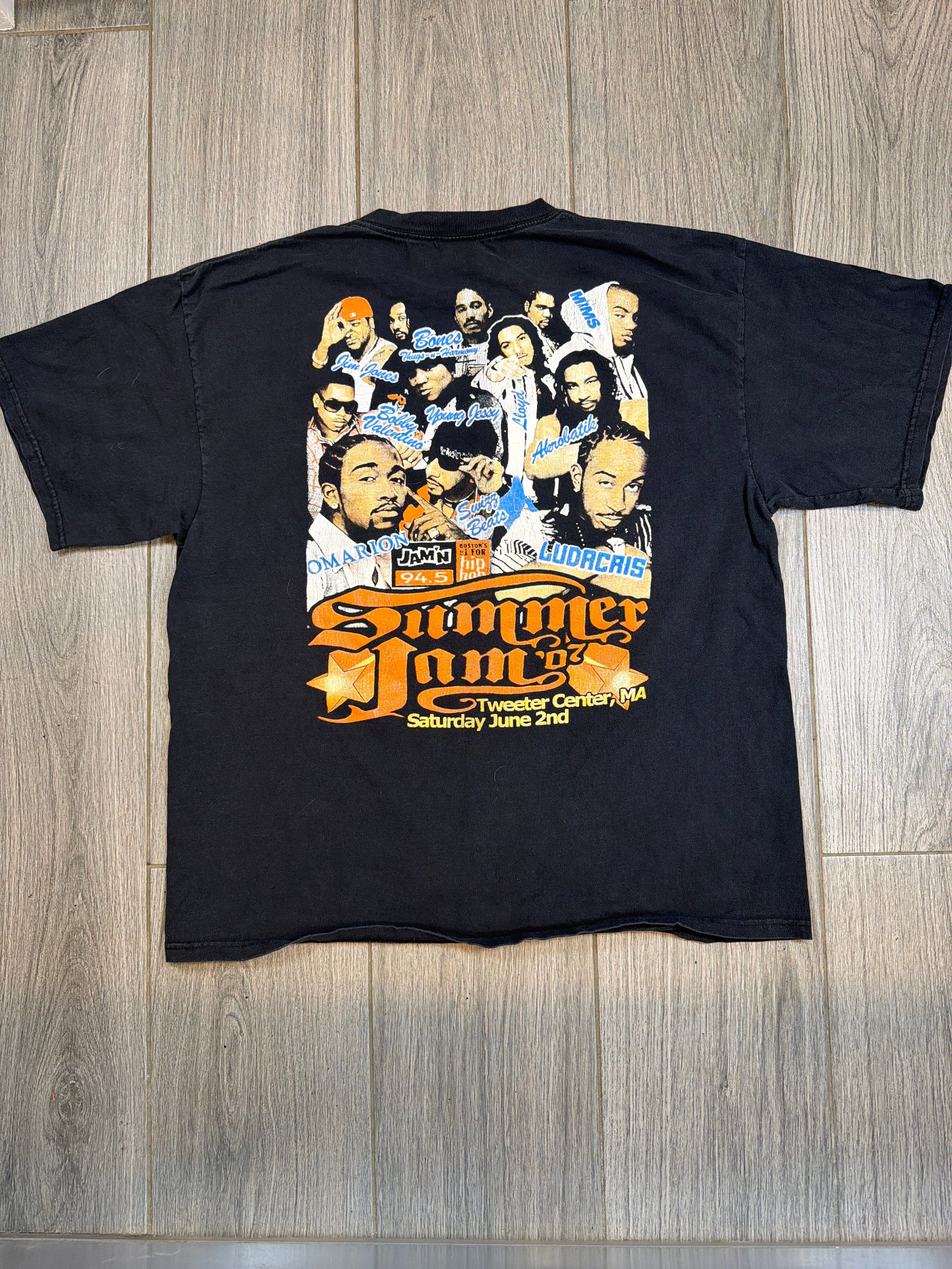 2002 Tweeter Summer Jam Ludacris Bow Wow Ne Yo Rap T-Shirt